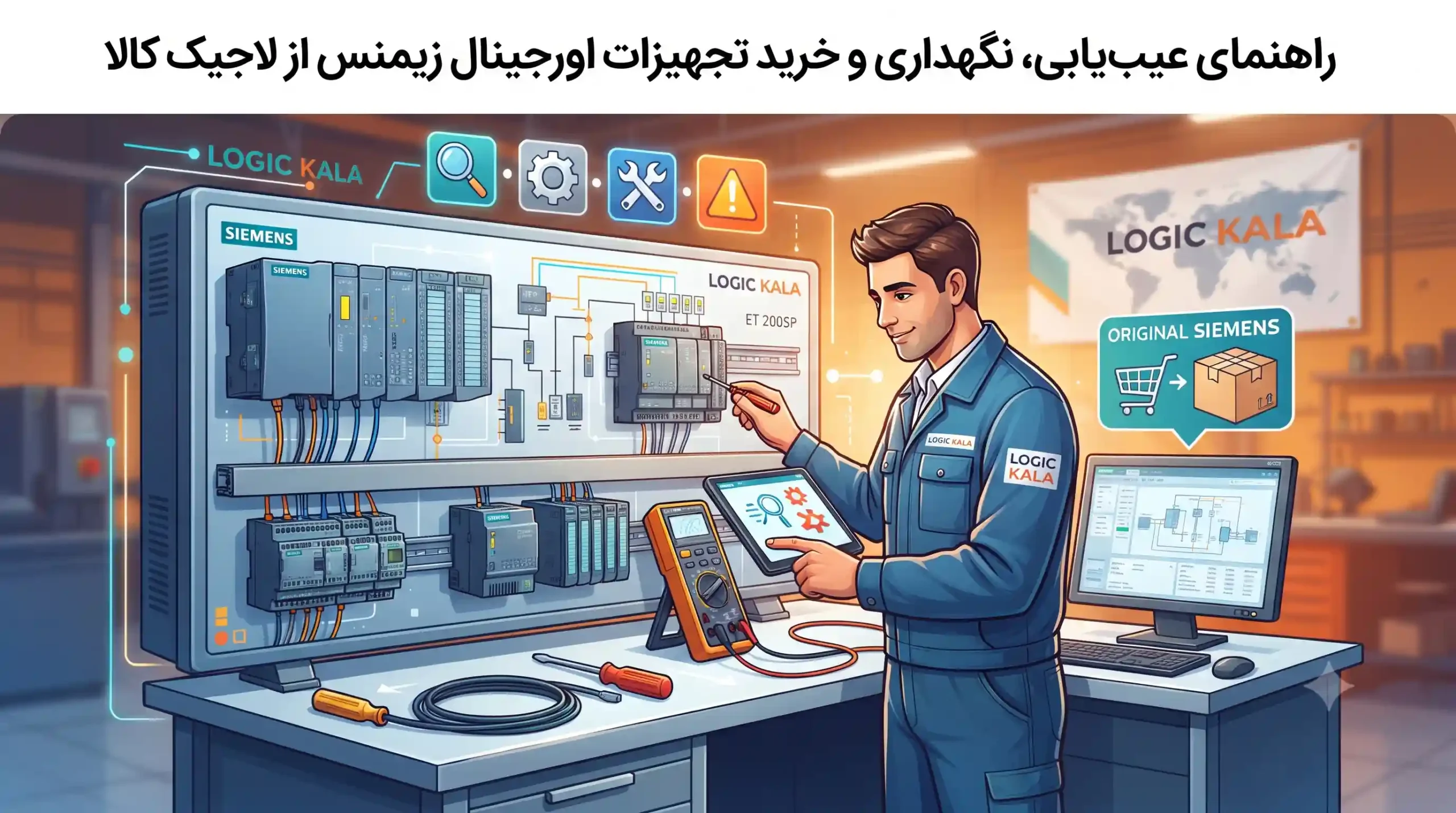 🛠️ راهنمای عیب‌یابی، نگهداری و خرید تجهیزات اورجینال زیمنس از لاجیک کالا