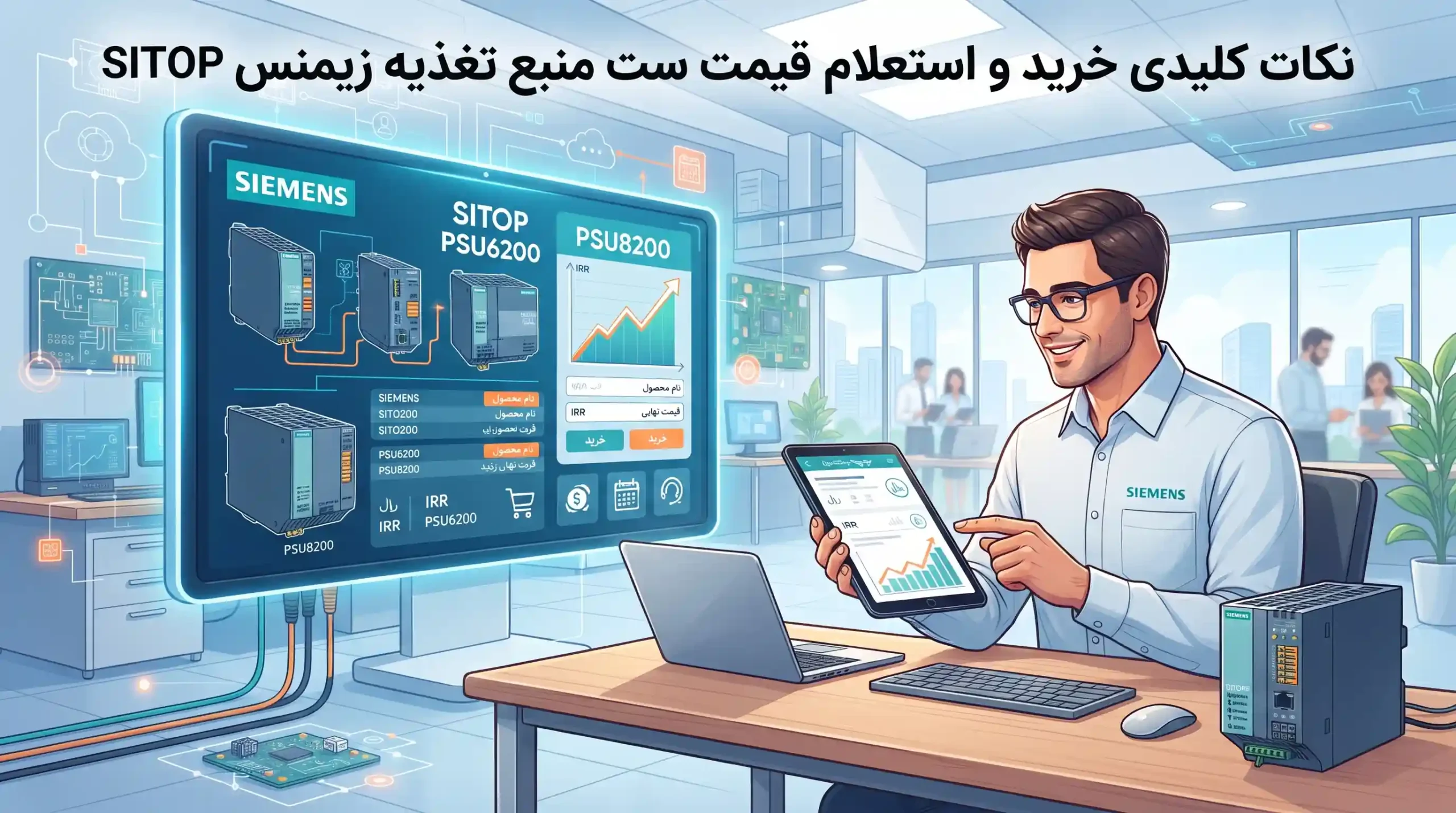 🛒 نکات کلیدی خرید و استعلام قیمت منبع تغذیه زیمنس SITOP