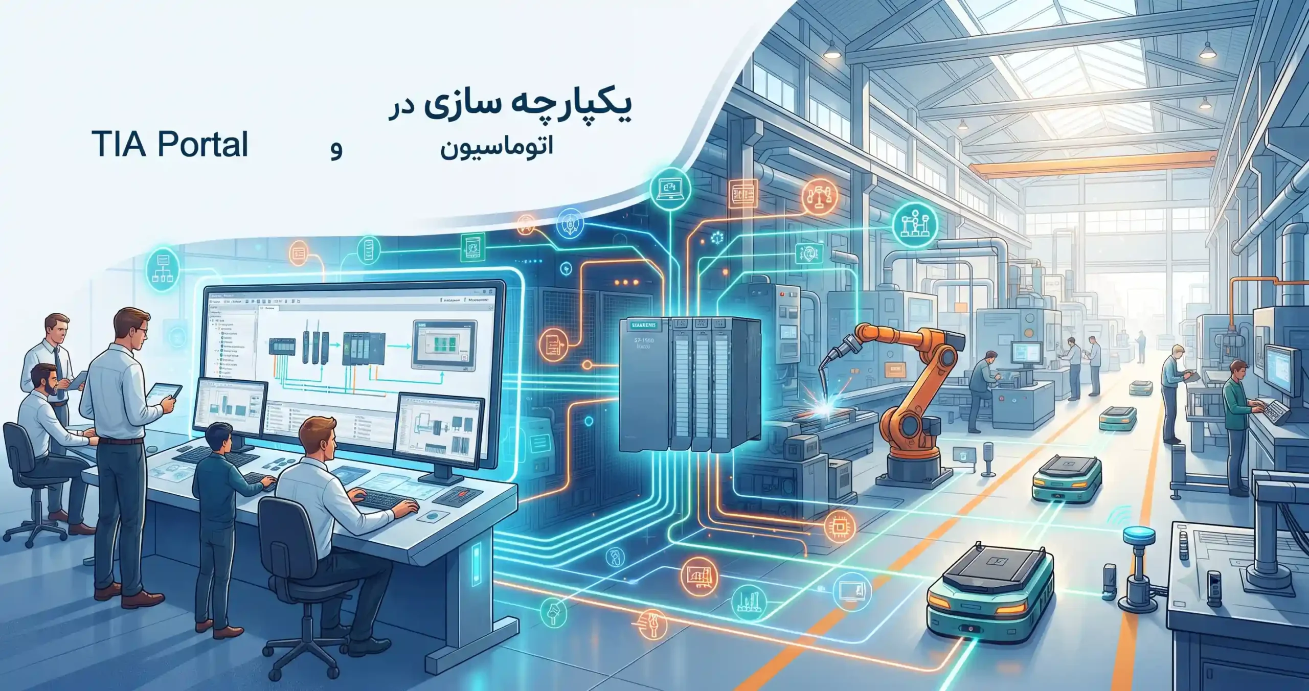 🌐 یکپارچه‌سازی در شبکه اتوماسیون و TIA Portal