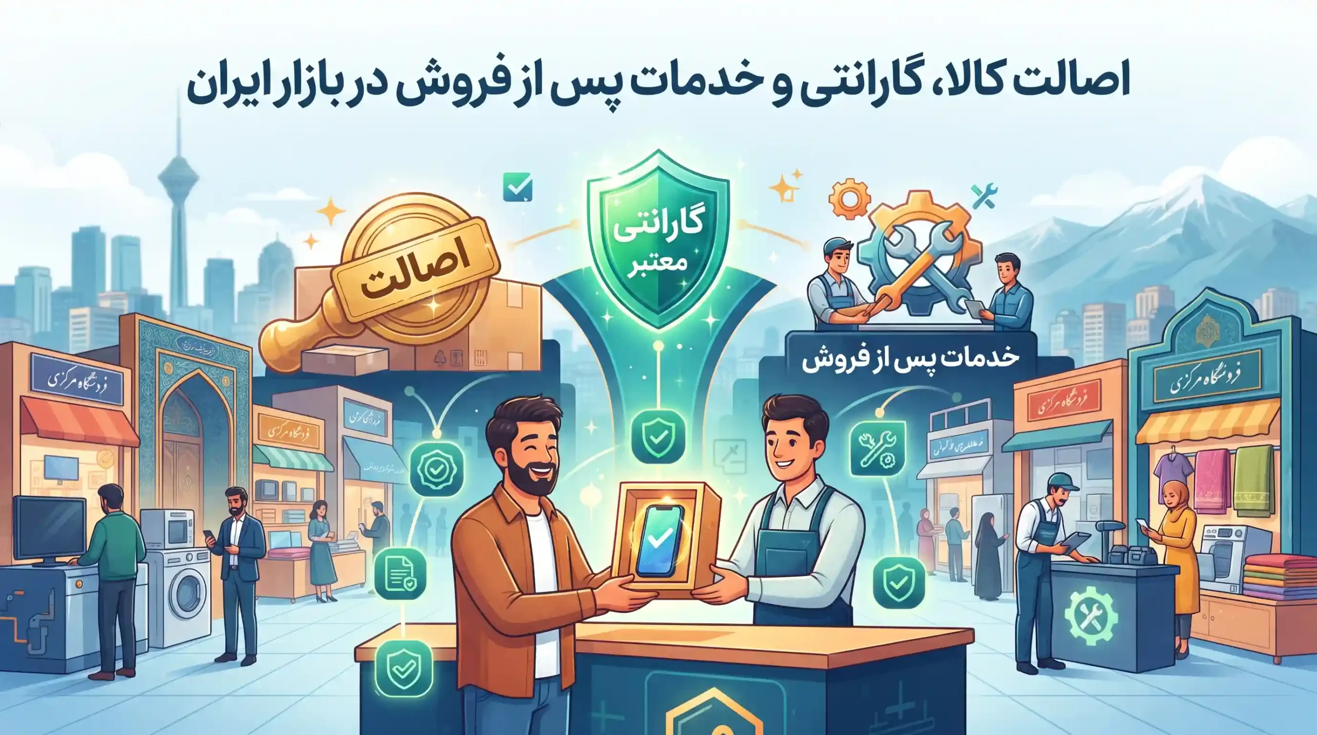 🏷 اصالت کالا، گارانتی و خدمات پس از فروش در بازار ایران