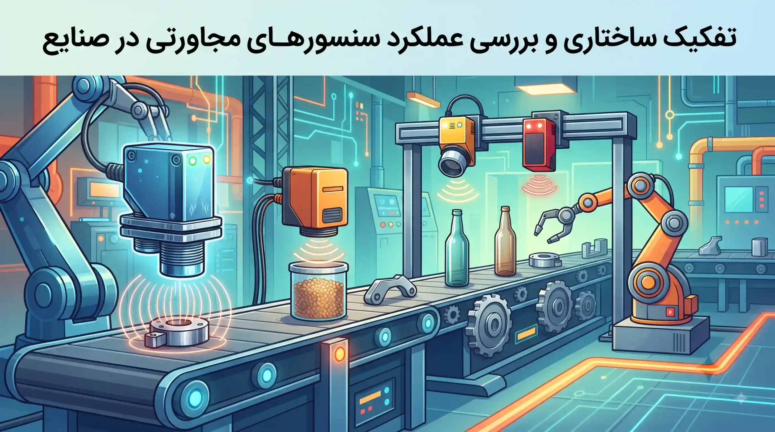 ⚡ تفکیک ساختاری و بررسی عملکرد سنسورهای مجاورتی در صنایع