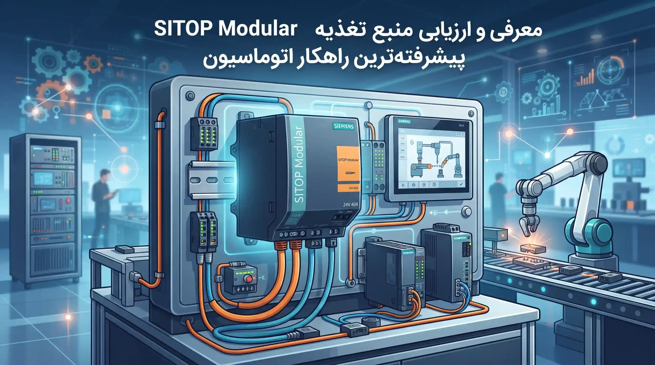 🧠 معرفی و ارزیابی منبع تغذیه SITOP Modular پیشرفته‌ترین راهکار اتوماسیون