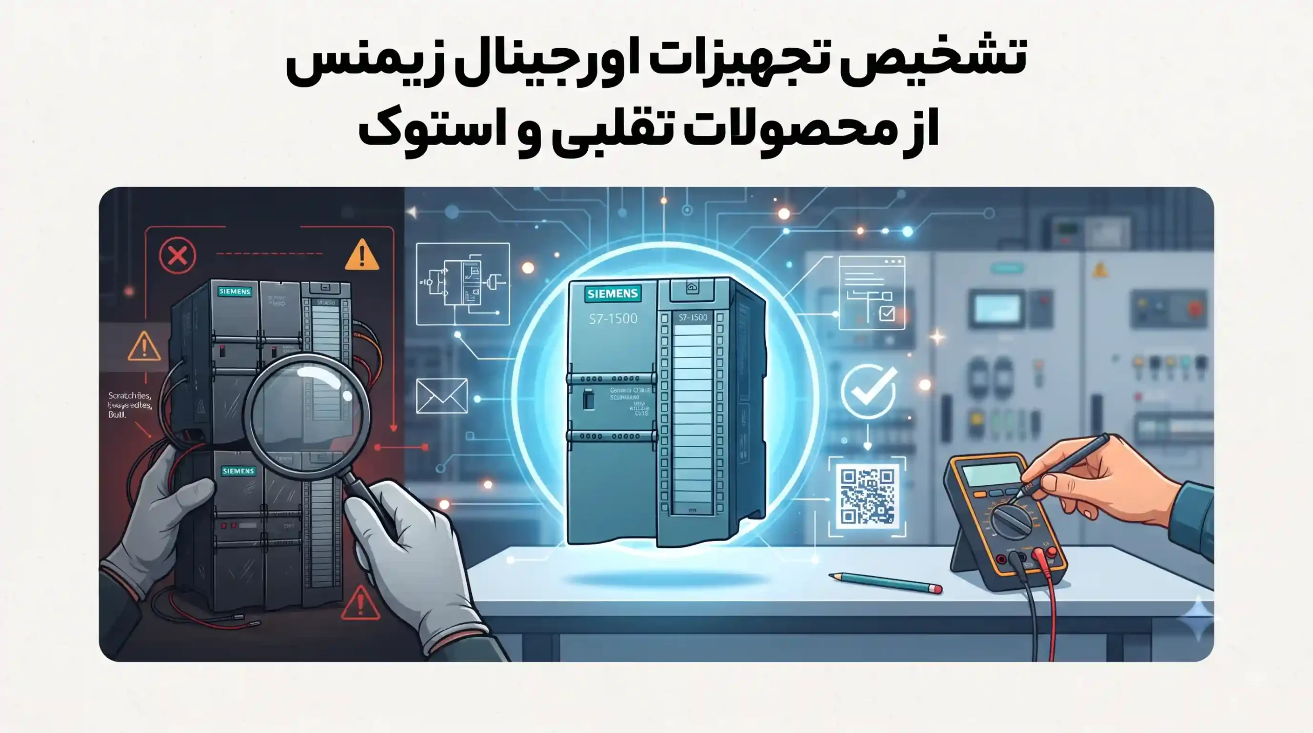 🔍 تشخیص تجهیزات اورجینال زیمنس از محصولات تقلبی و استوک