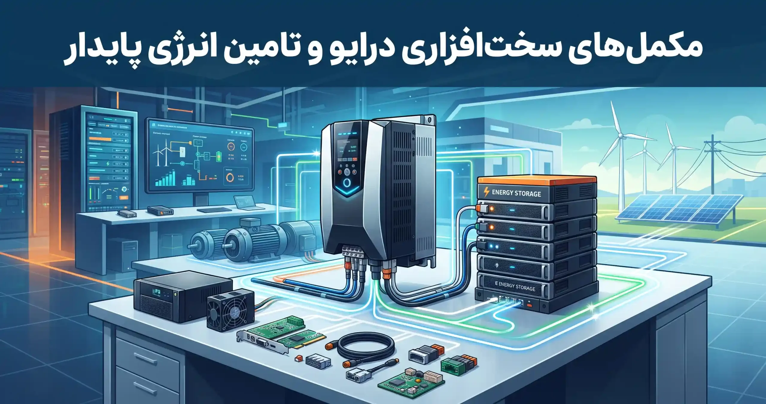 🔋 مکمل‌های سخت‌افزاری درایو و تامین انرژی پایدار