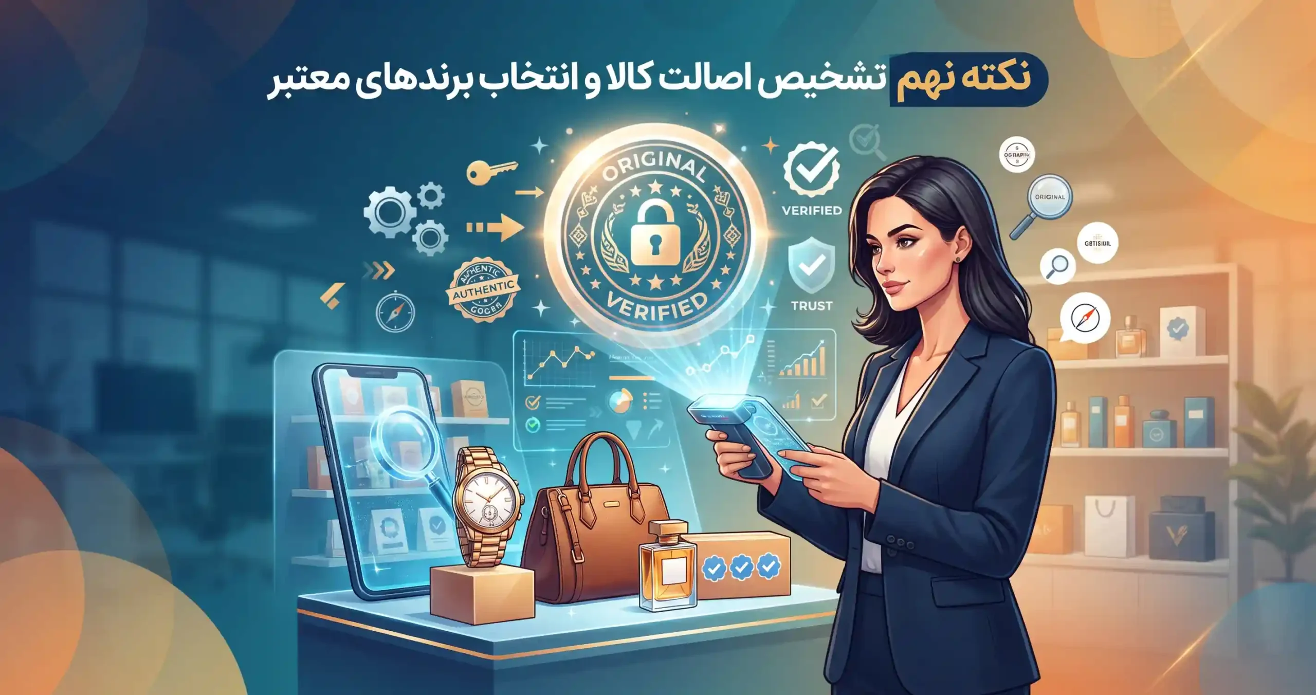 📏 نکته نهم تشخیص اصالت کالا و انتخاب برندهای معتبر
