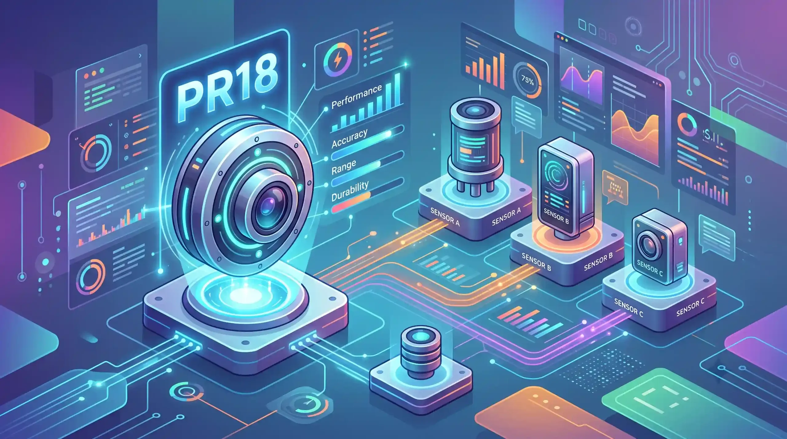 📊 مقایسه سنسور PR18 با سایر سنسورهای همرده در بازار