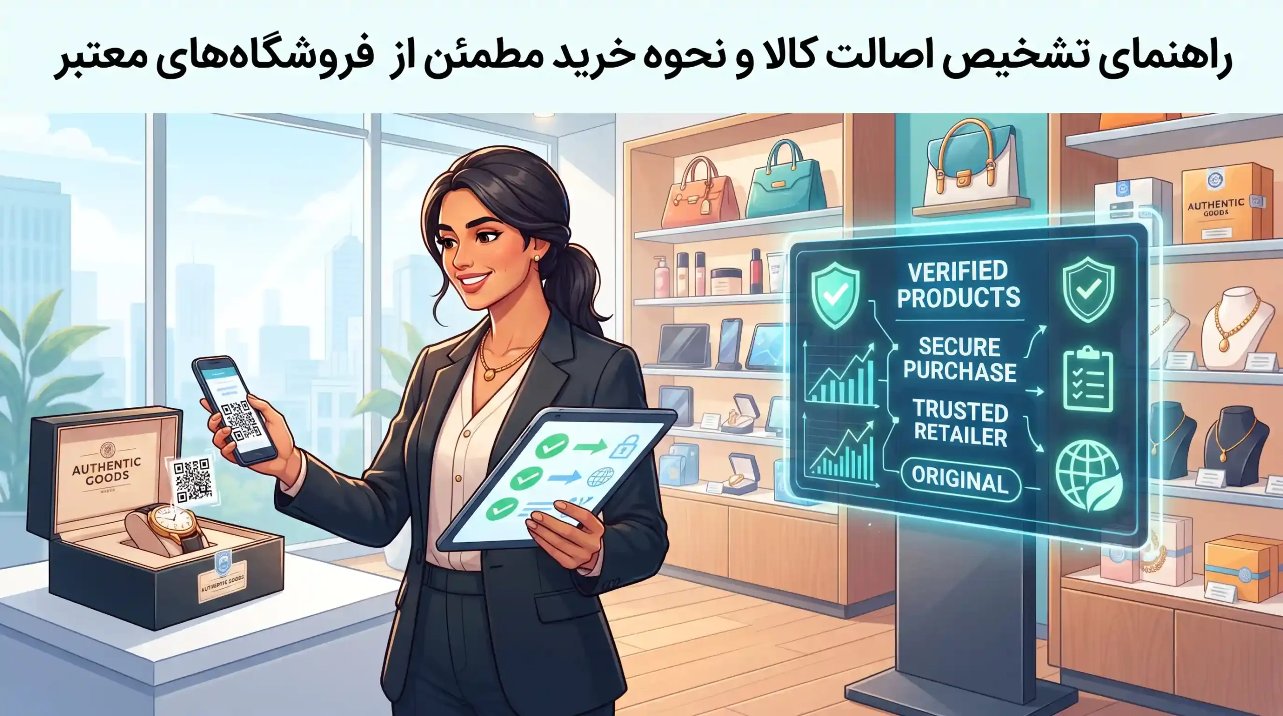 🛡️ راهنمای تشخیص اصالت کالا و نحوه خرید مطمئن از فروشگاه‌های معتبر