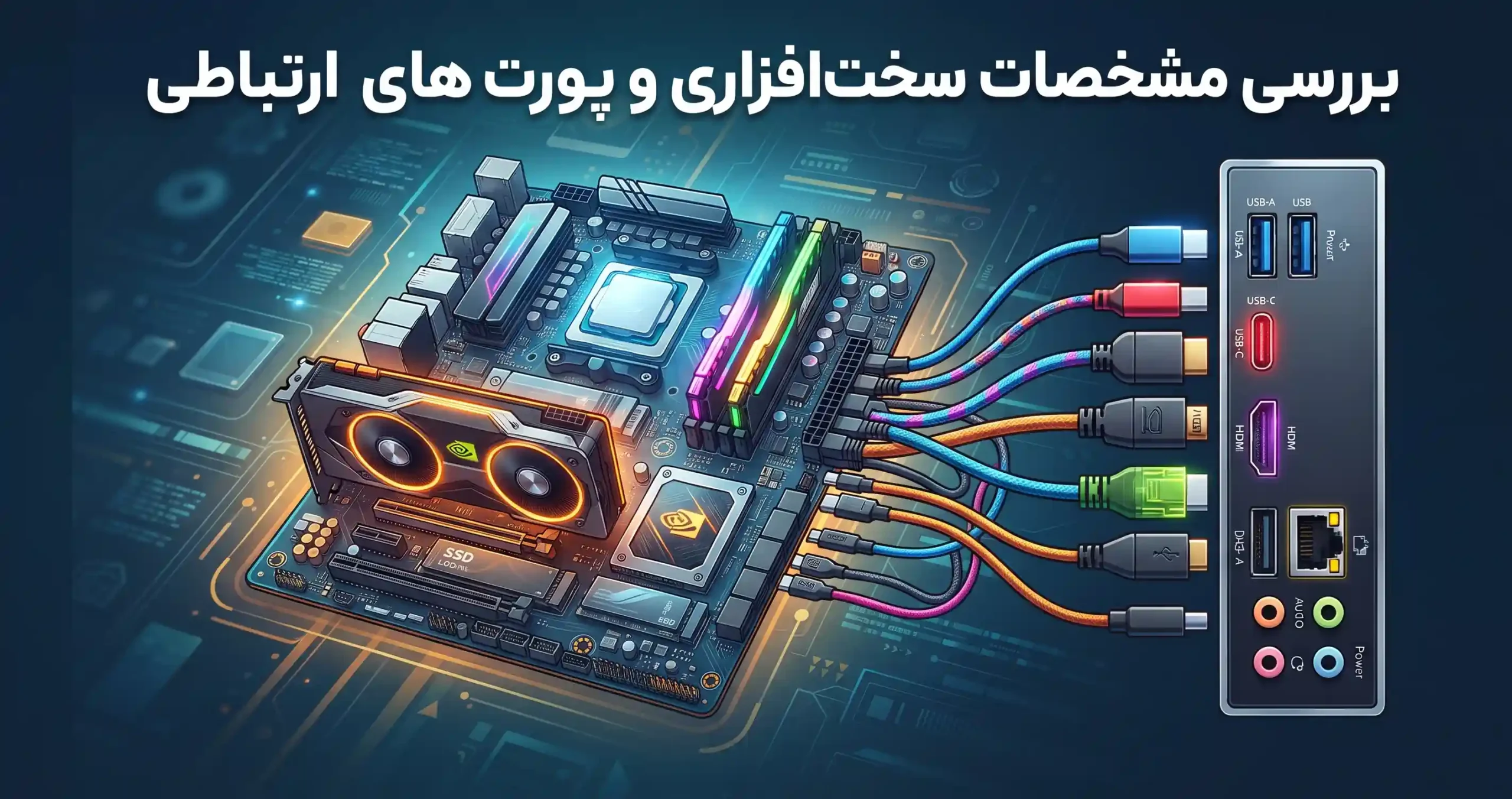 💻 بررسی مشخصات سختافزاری و پورتهای ارتباطی