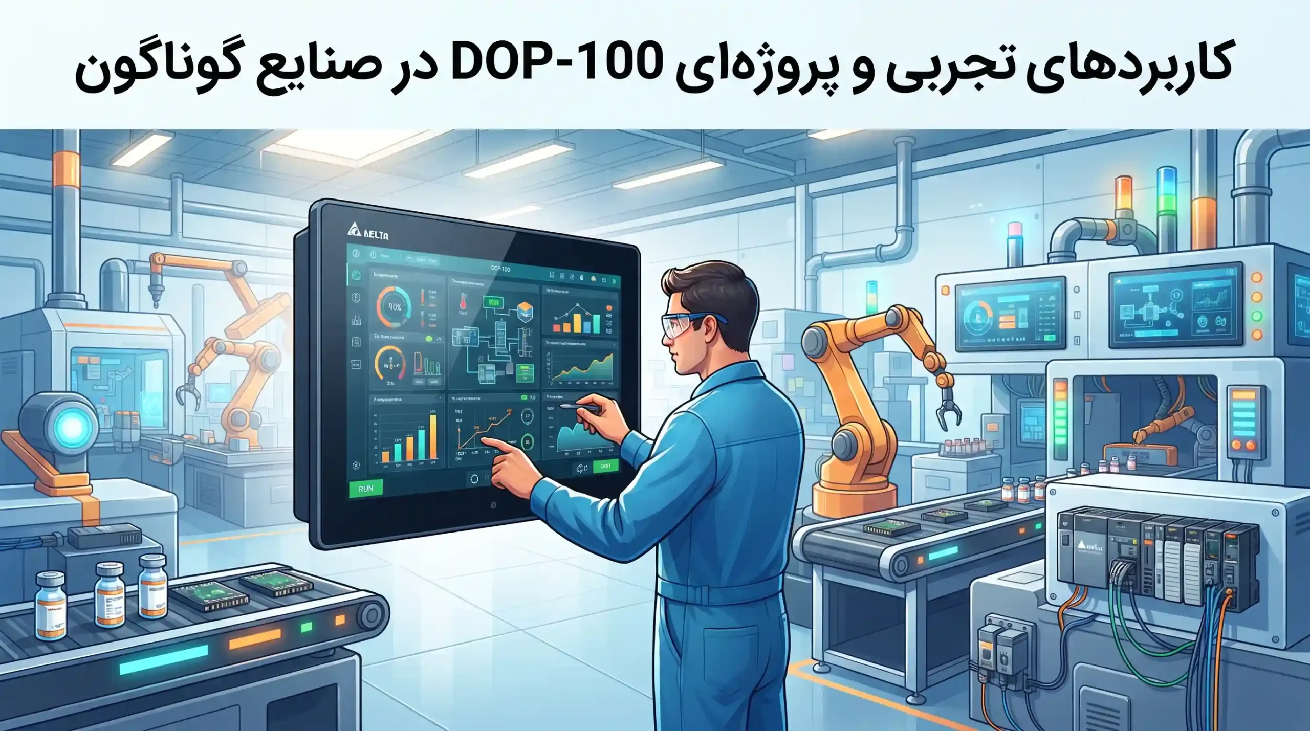 💡 کاربردهای تجربی و پروژه‌ای DOP-100 در صنایع گوناگون