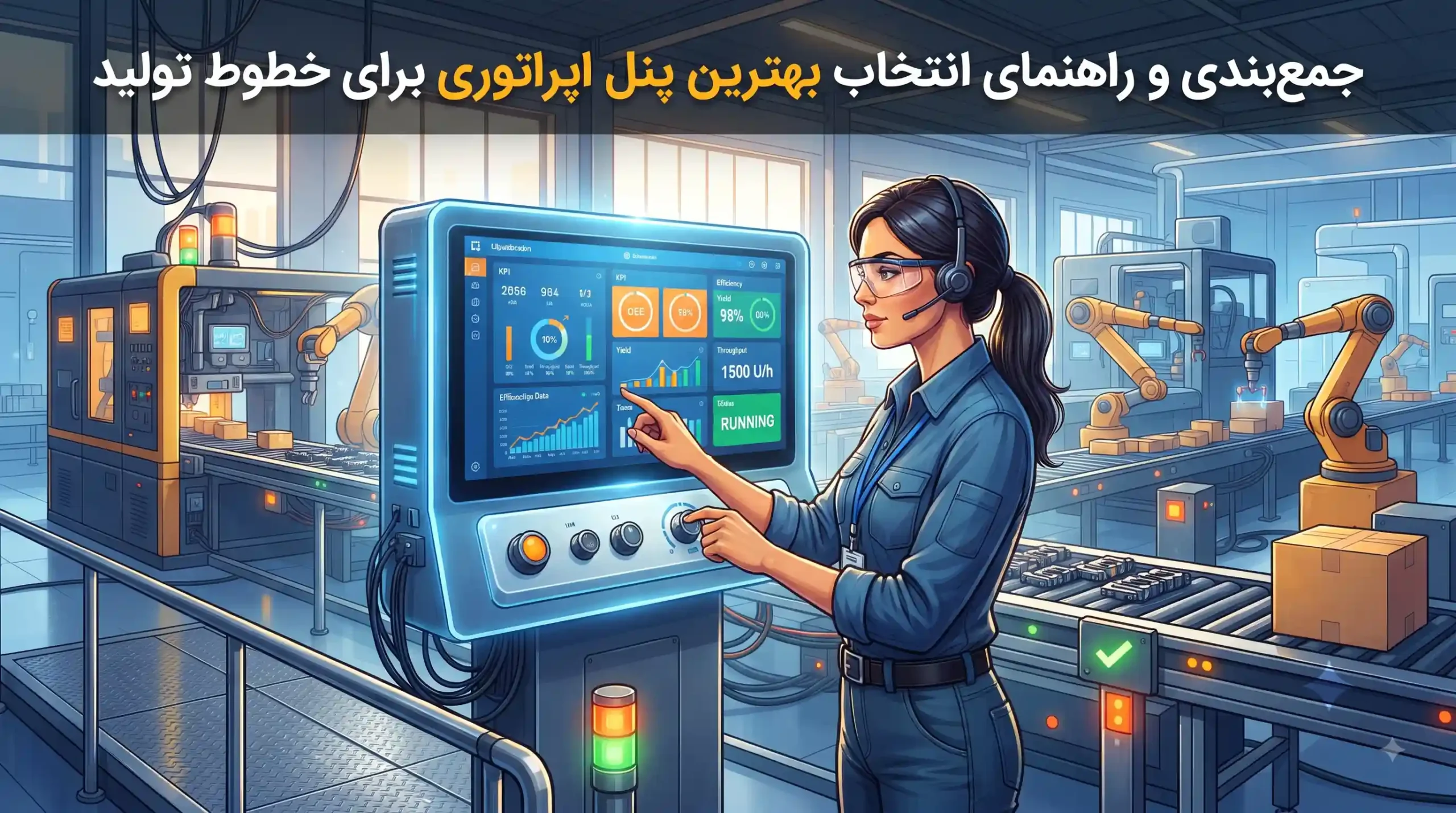 🚀 جمع‌بندی و راهنمای انتخاب بهترین پنل اپراتوری برای خطوط تولید