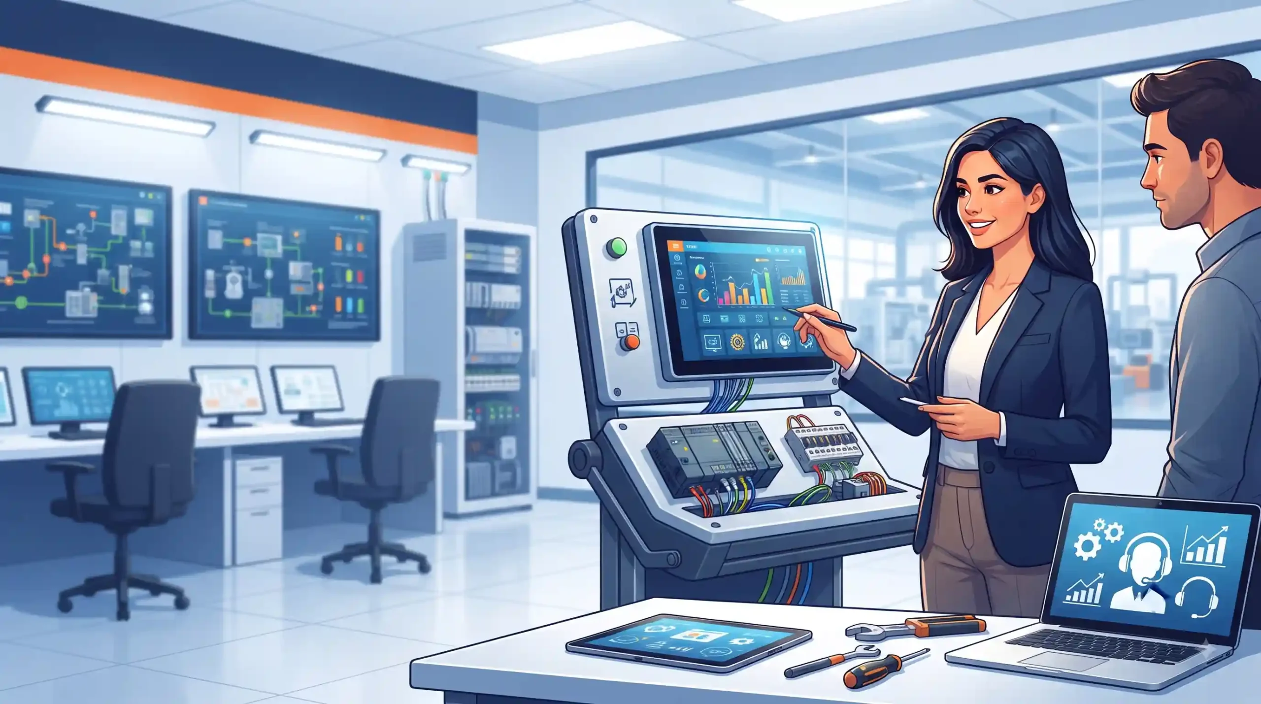 🎯 راهنمای نهایی خرید HMI اورجینال و خدمات پشتیبانی تخصصی لاجیک کالا