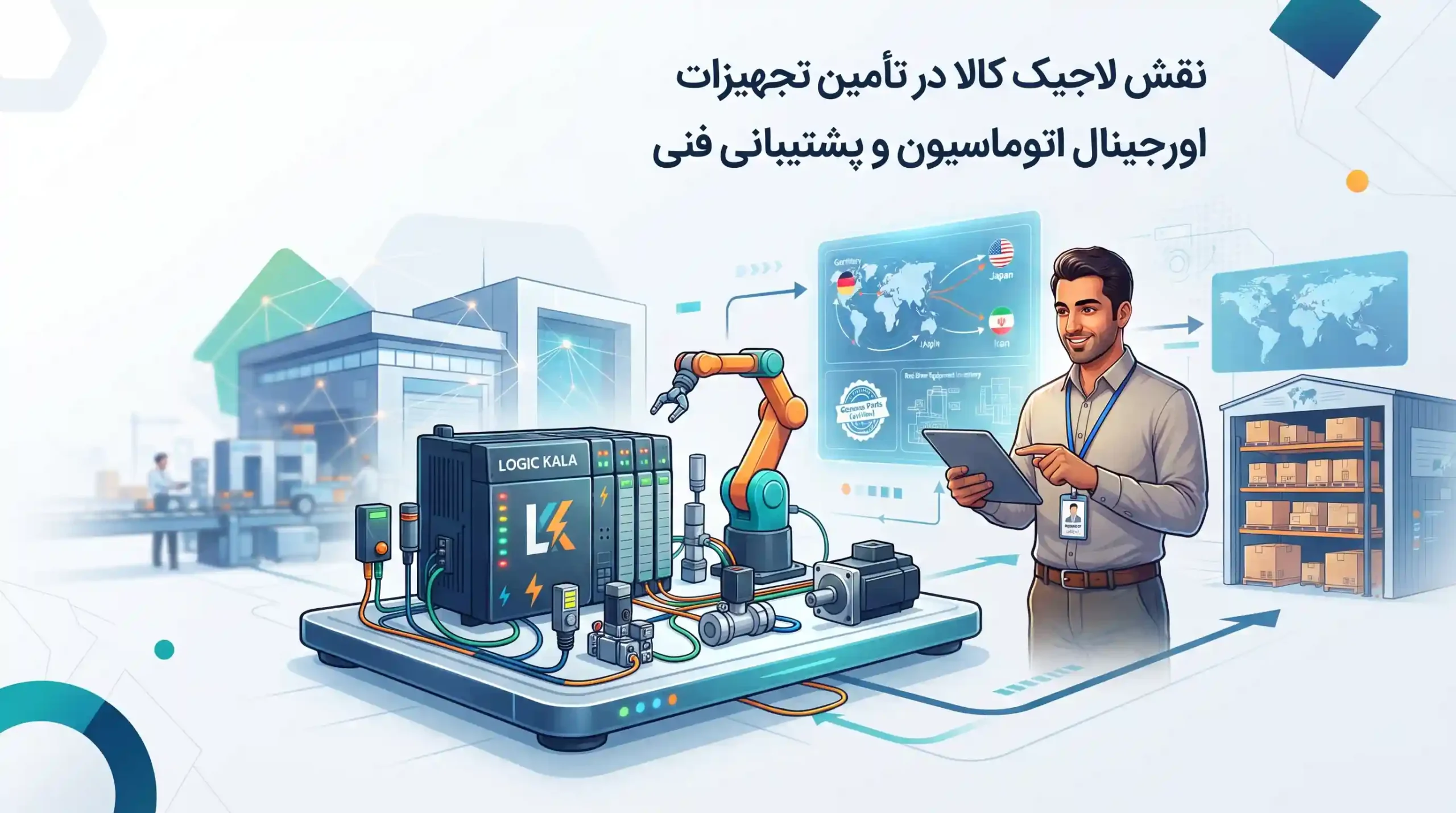 🏢 نقش لاجیک کالا در تأمین تجهیزات اورجینال اتوماسیون و پشتیبانی فنی