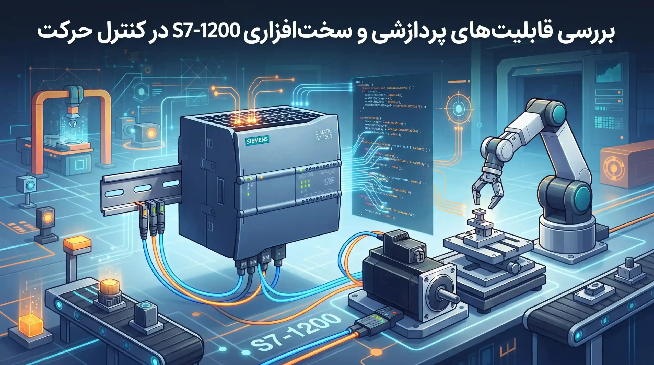 🔌 بررسی قابلیت‌های پردازشی و سخت‌افزاری S7-1200 در کنترل حرکت