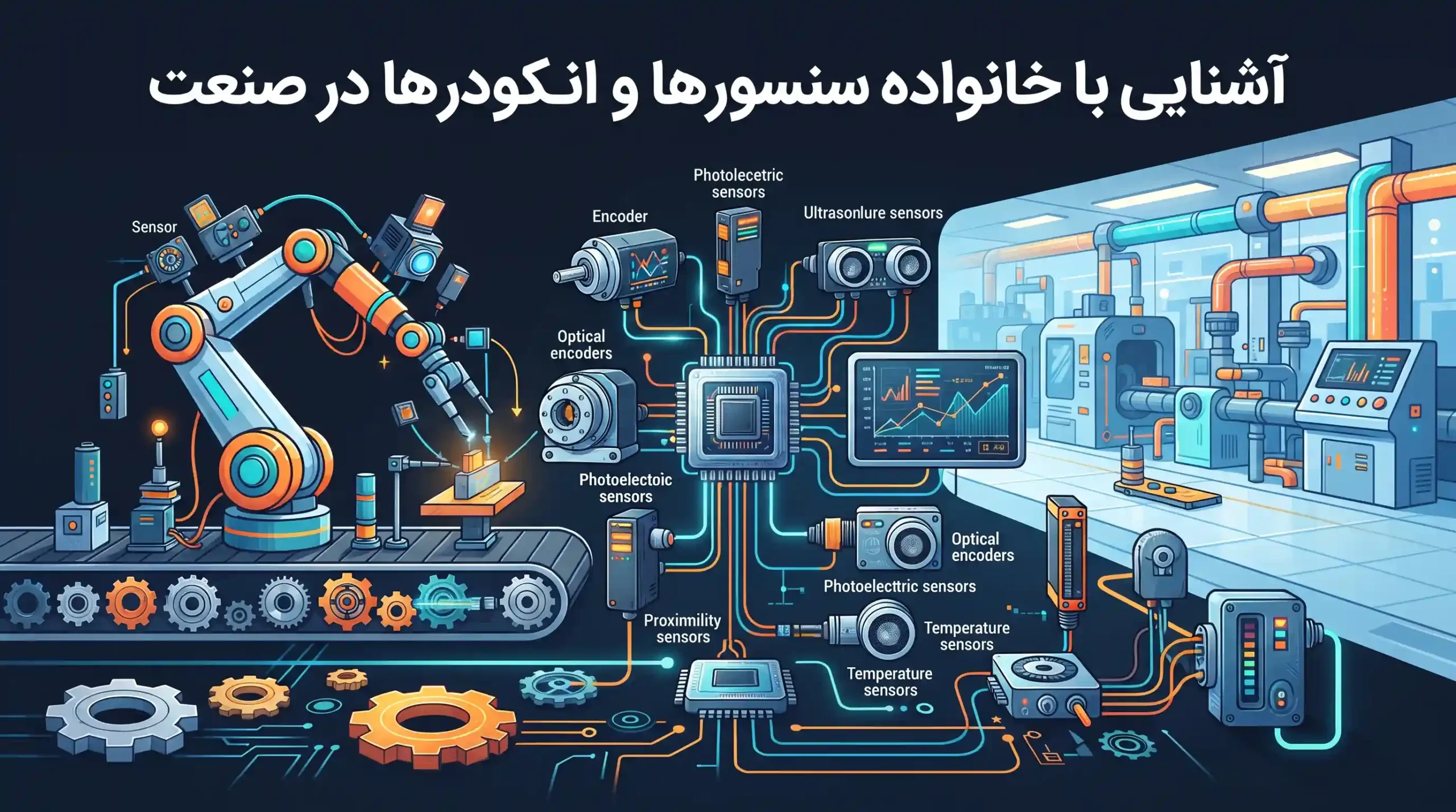 ⚙️ آشنایی با خانواده سنسورها و انکودرها در صنعت