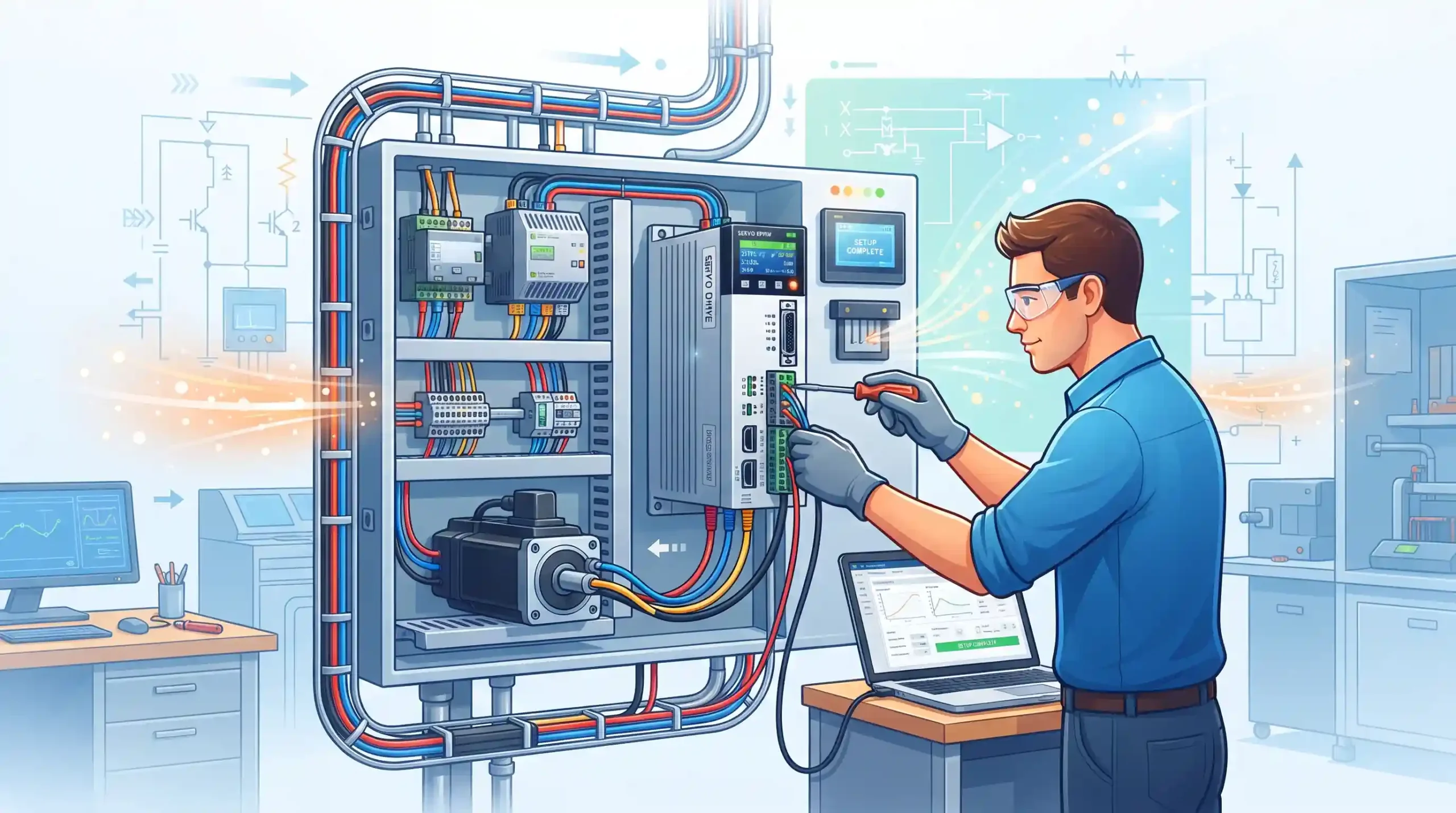 🛠️ نکات طلایی در نصب، سیم‌کشی و راه‌اندازی سروودرایو