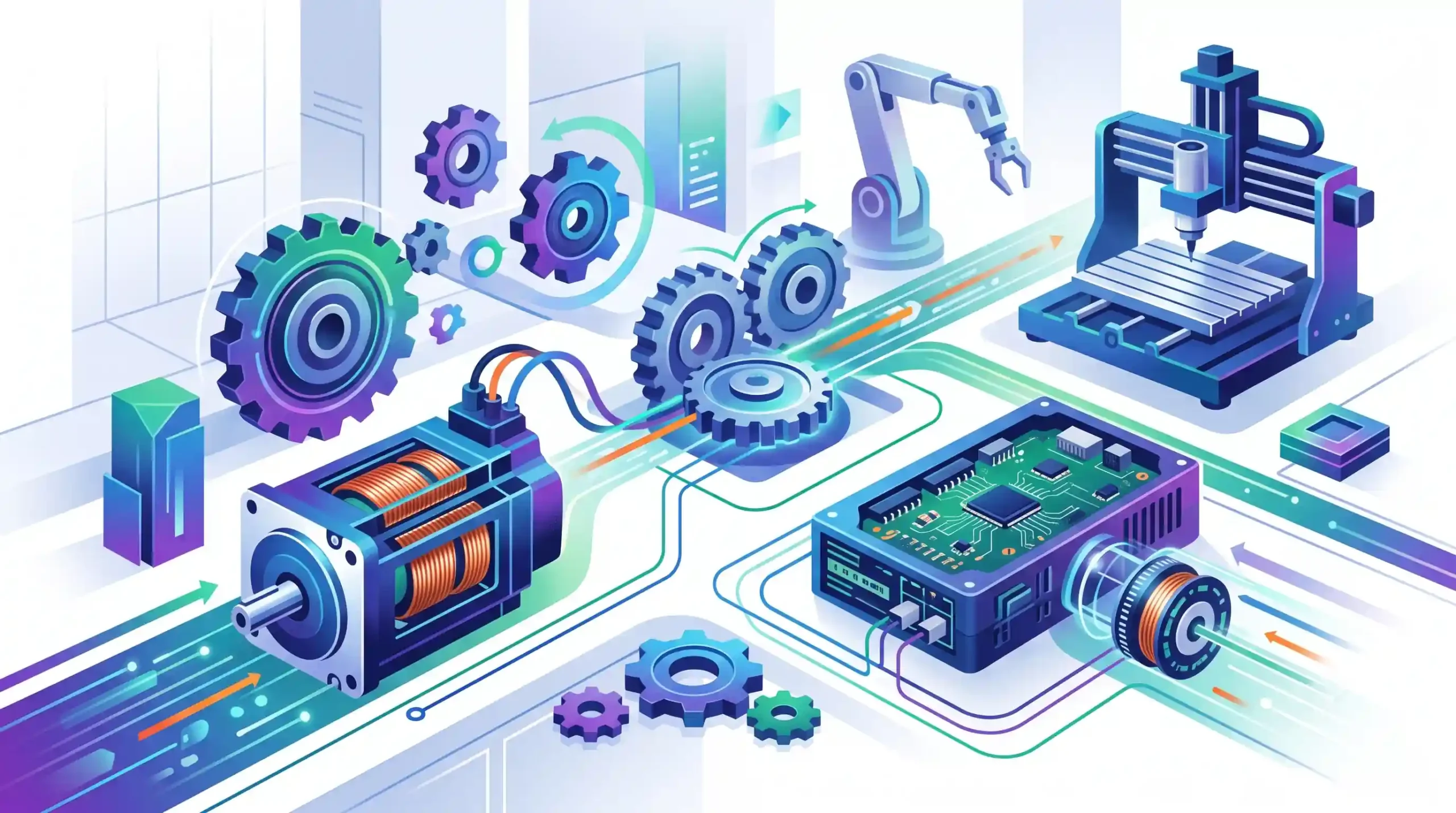 ⚙️ دقت بینظیر در کنترل حرکت با سیستمهای سروو موتور و درایو تخصصی