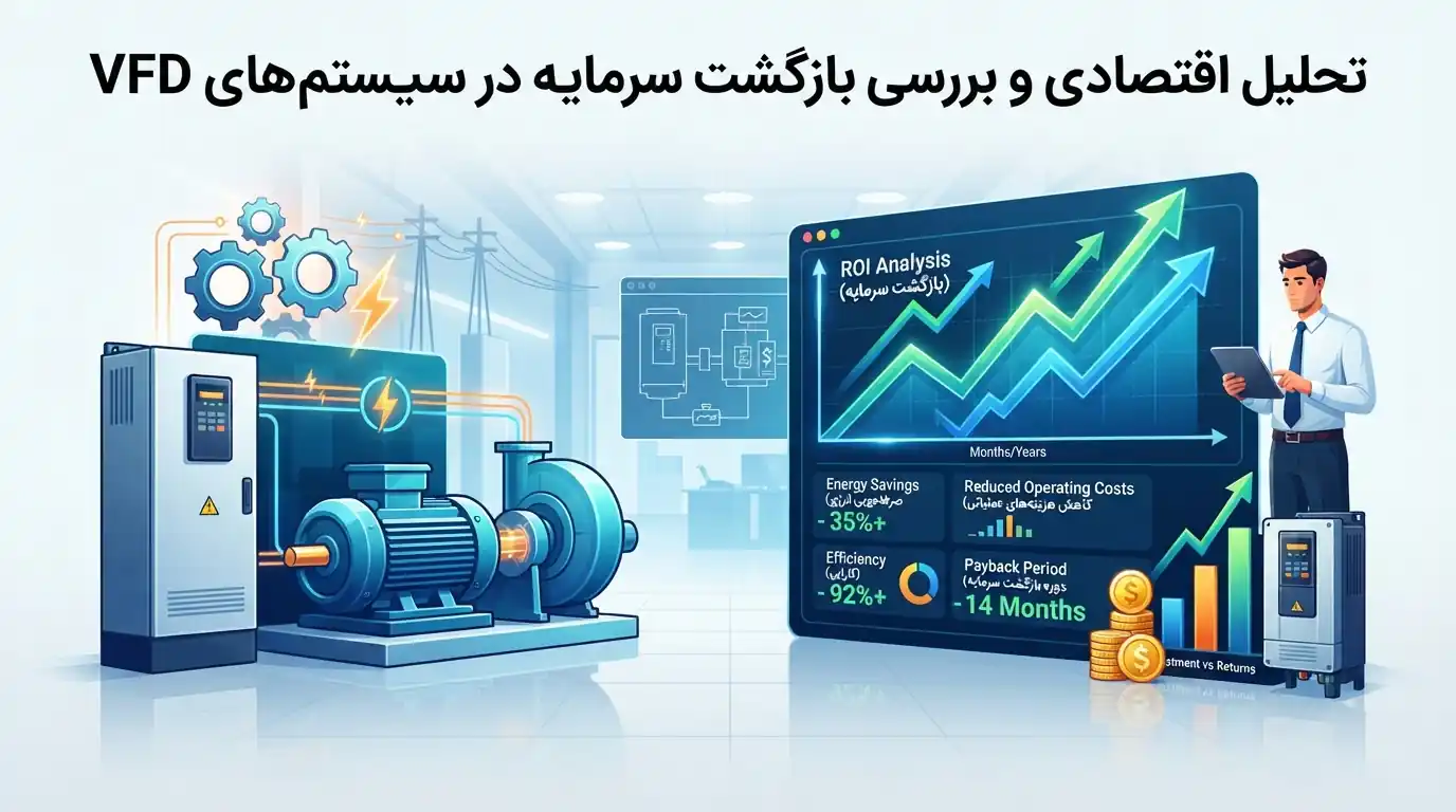 📈 تحلیل اقتصادی و بررسی بازگشت سرمایه در سیستم‌های VFD