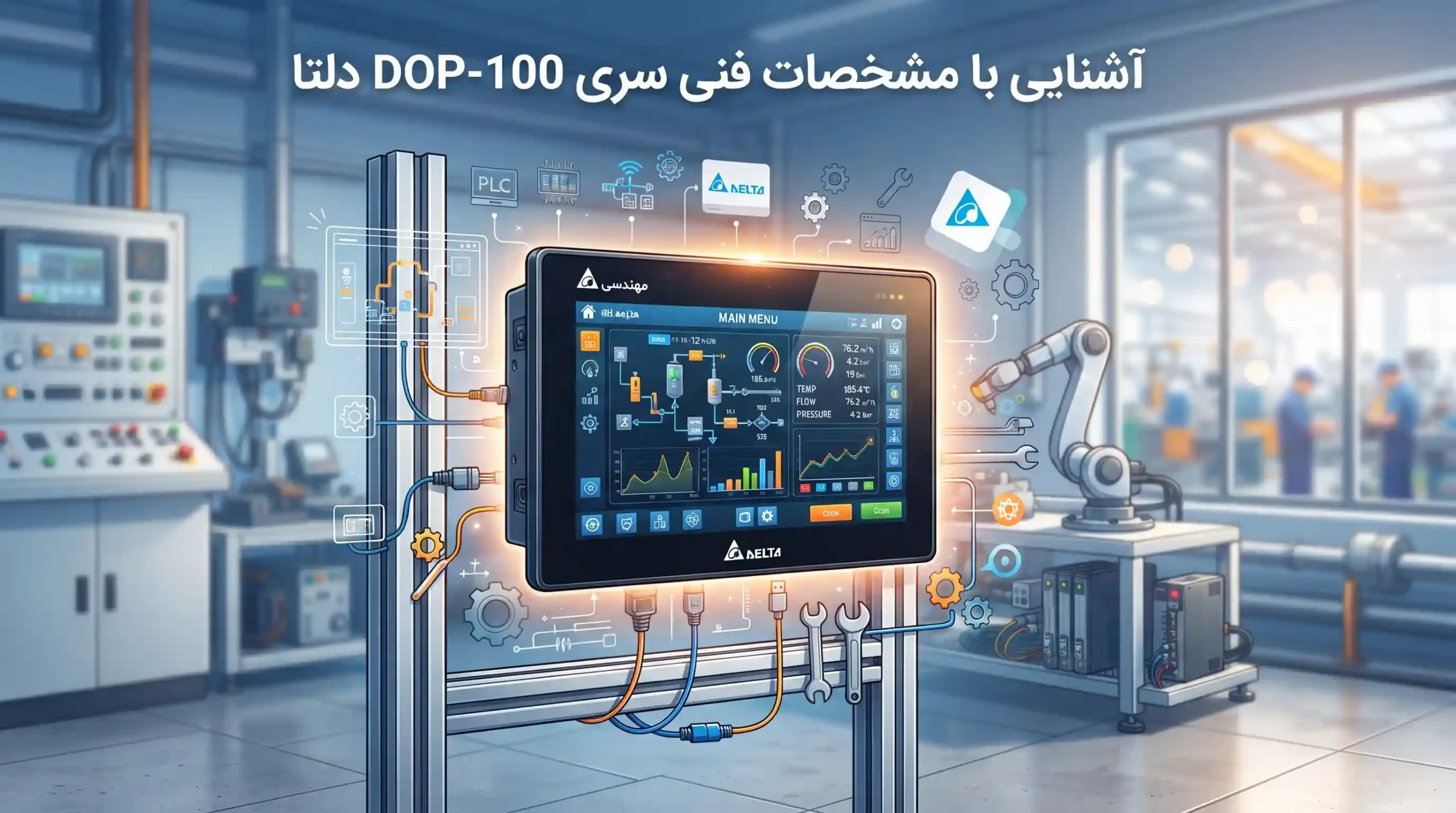 ⚙️ آشنایی با مشخصات فنی سری DOP-100 دلتا