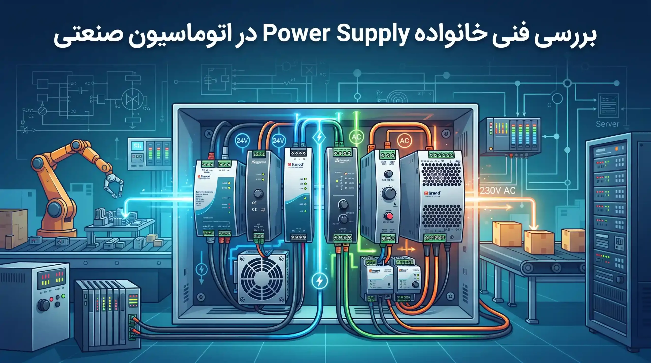 🔌 بررسی فنی خانواده Power Supply در اتوماسیون صنعتی