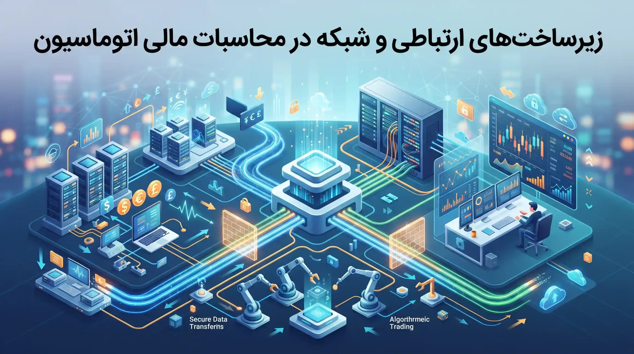 🔌 زیرساخت‌های ارتباطی و شبکه در محاسبات مالی اتوماسیون