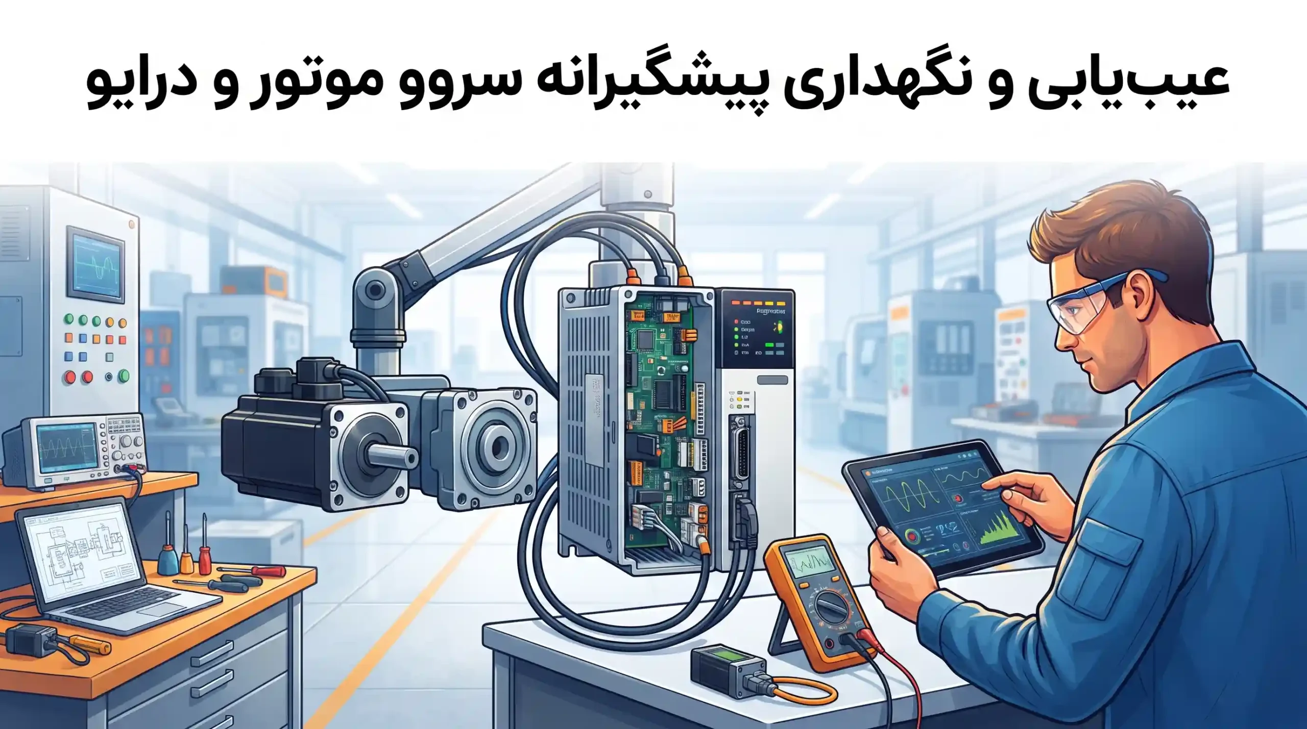 🛠️ عیب‌یابی و نگهداری پیشگیرانه سروو موتور و درایو