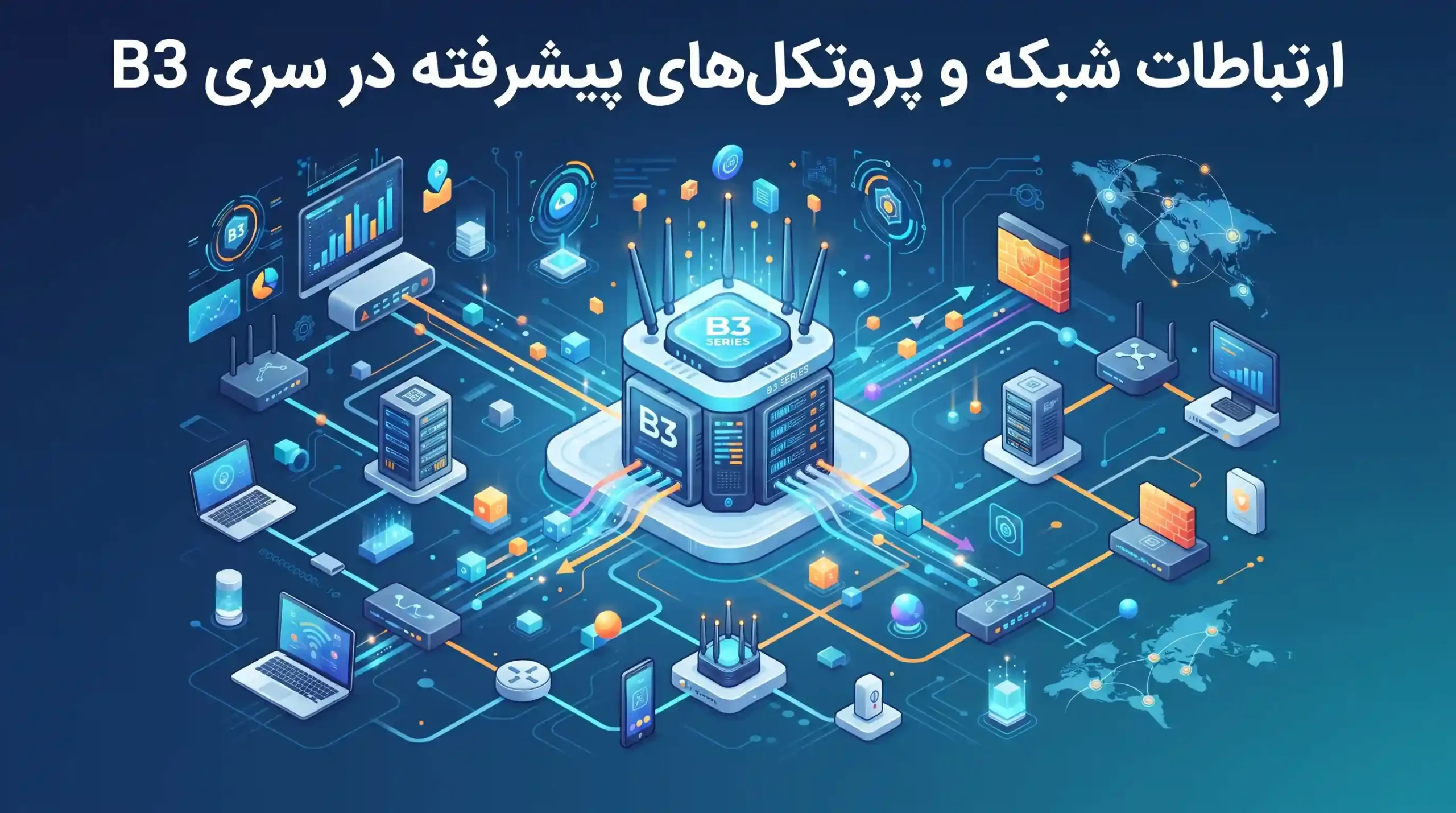 🌐 ارتباطات شبکه و پروتکل‌های پیشرفته در سری B3