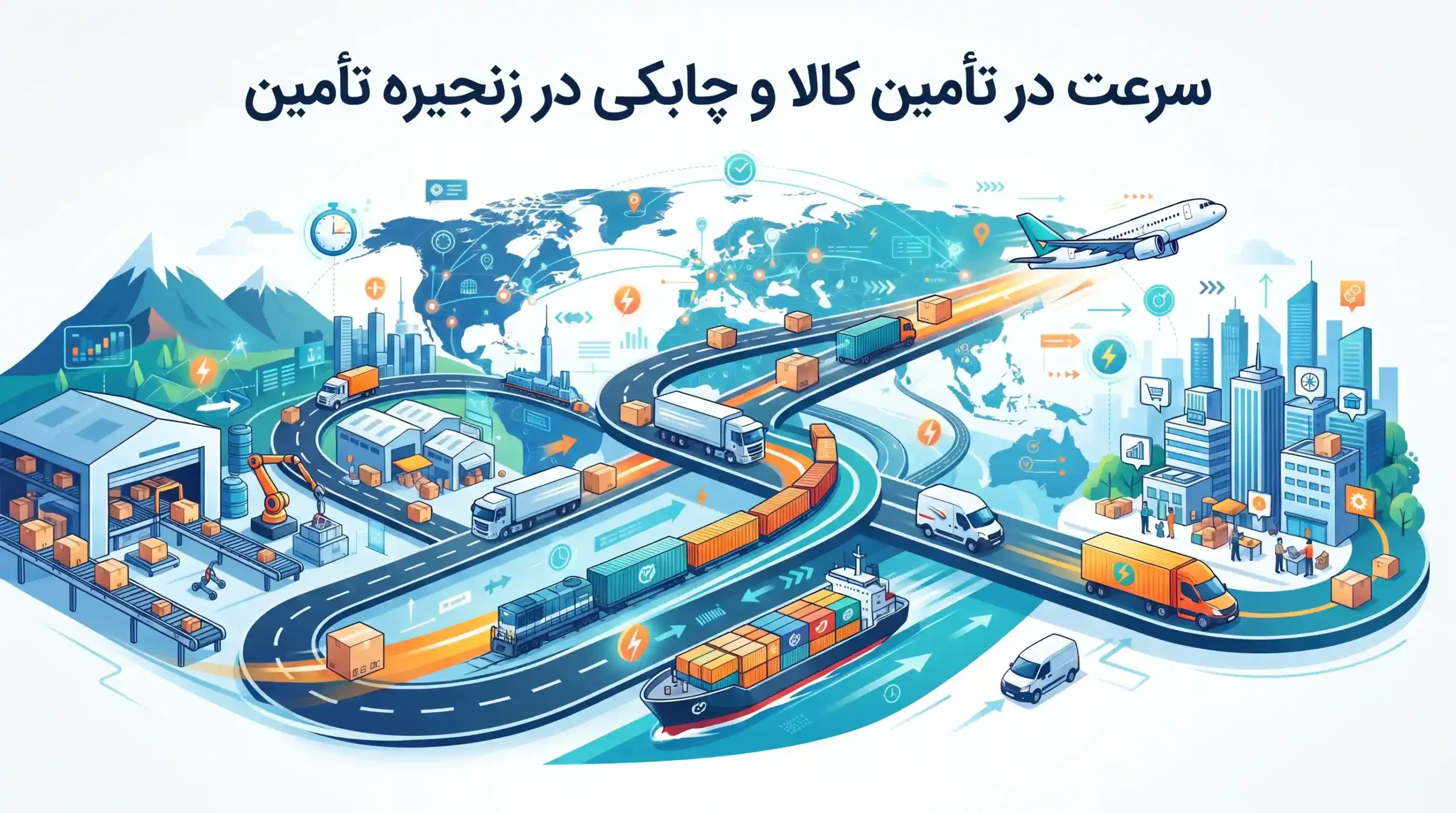 🚀 سرعت در تأمین کالا و چابکی در زنجیره تأمین
