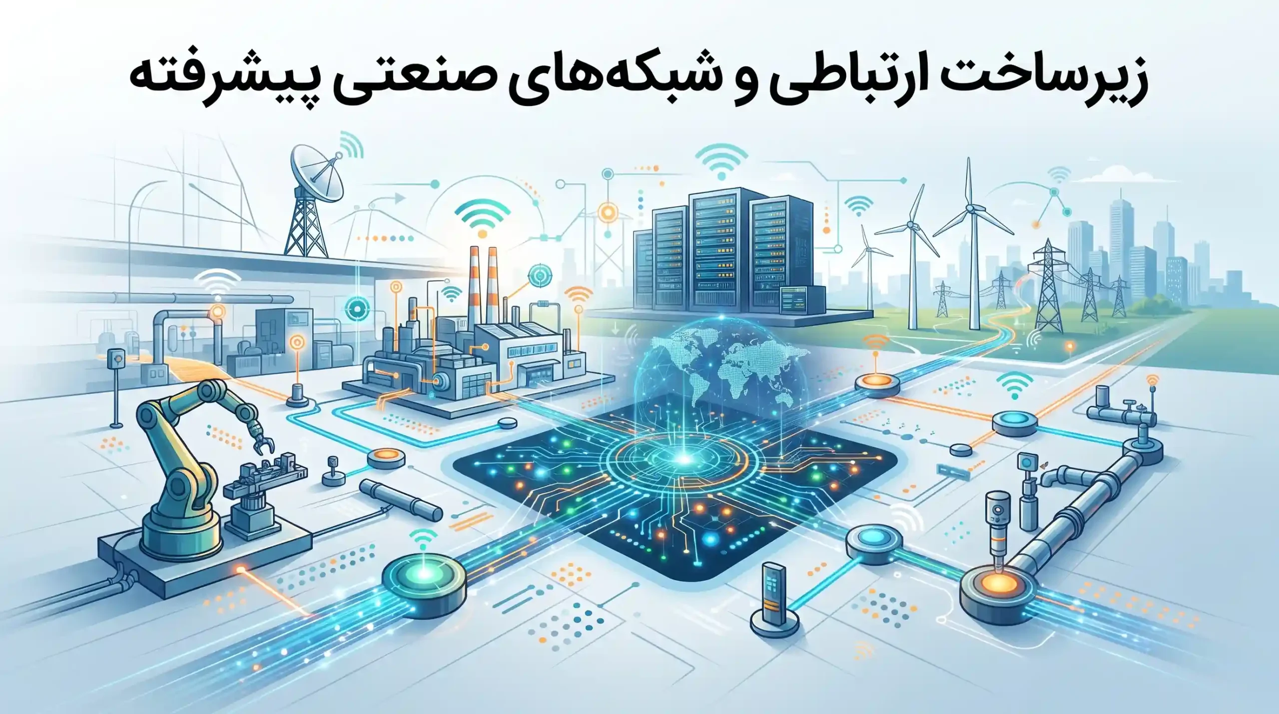 🌐 زیرساخت ارتباطی و شبکه‌های صنعتی پیشرفته