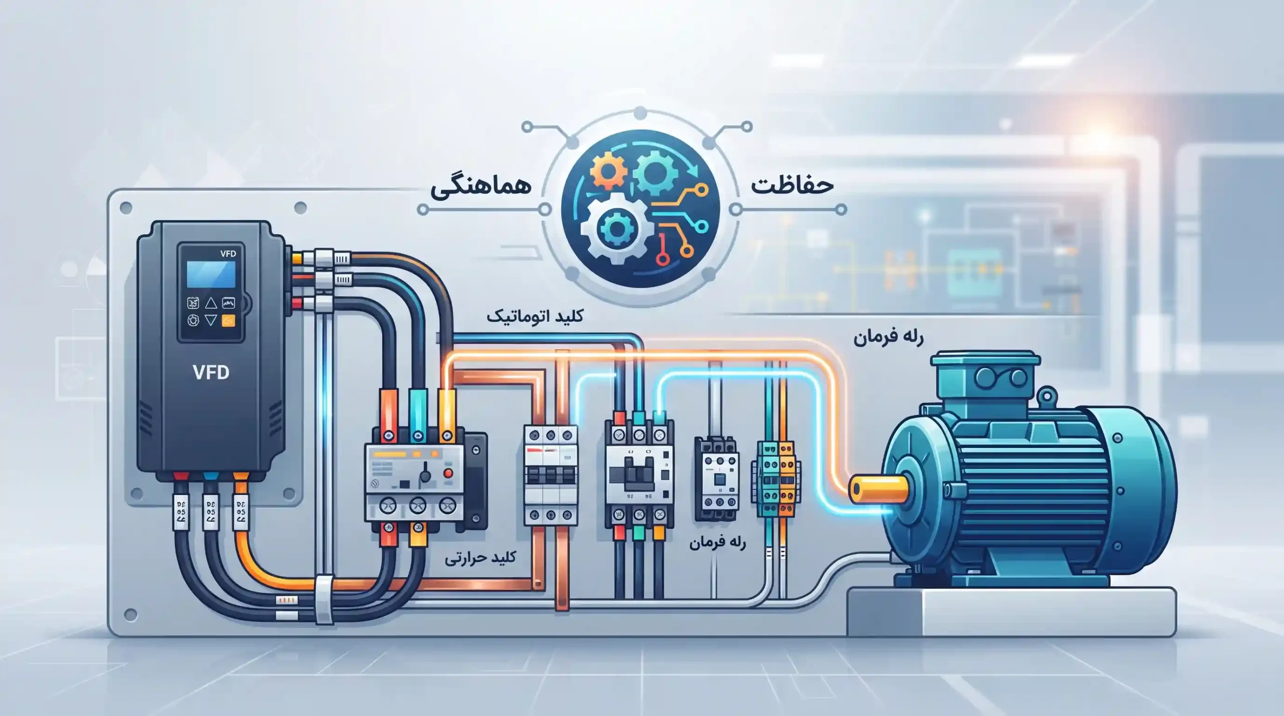 🛡️ حفاظت الکتریکی و اهمیت هماهنگی درایو با کلید حرارتی و تجهیزات فرمان