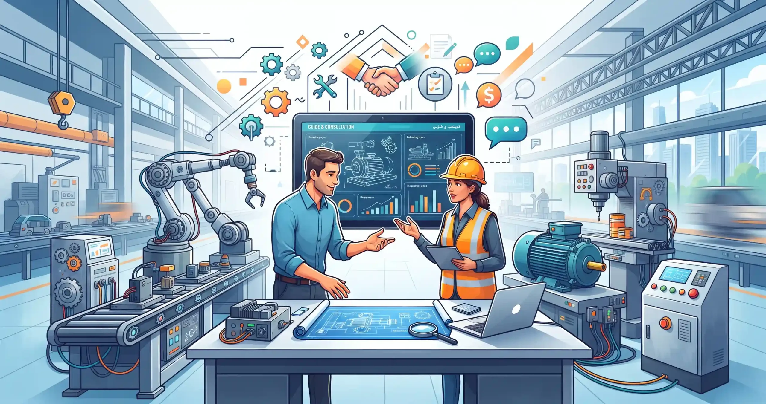 💡 راهنمای جامع خرید و مشاوره تخصصی تجهیزات صنعتی