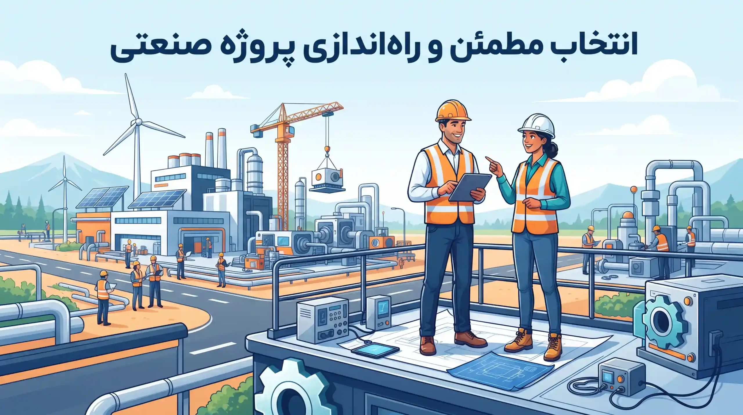 🤝 انتخاب مطمئن و راهاندازی پروژه صنعتی