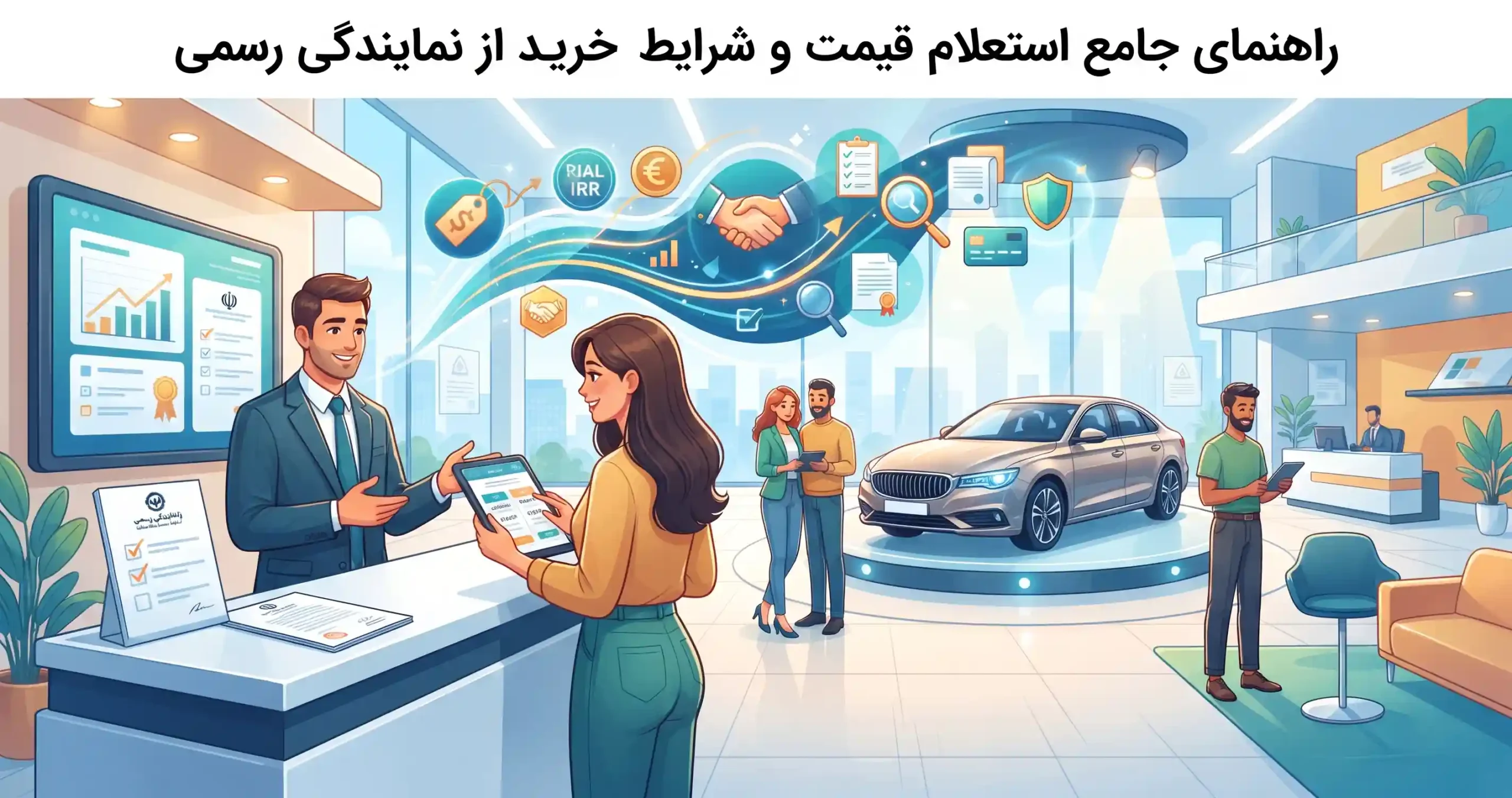 💡 راهنمای جامع استعلام قیمت و شرایط خرید از نمایندگی رسمی