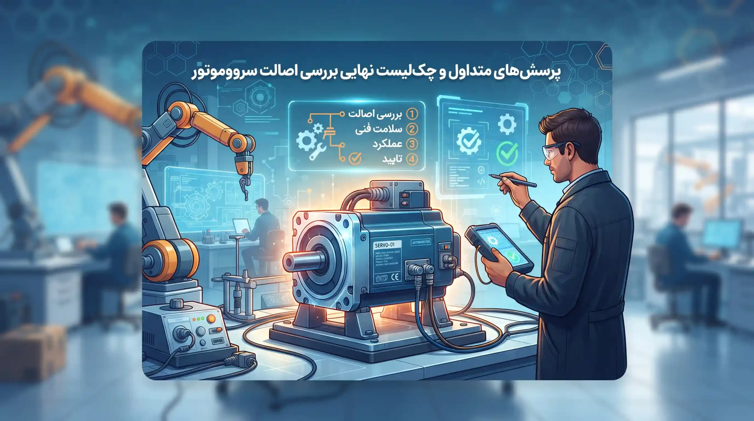 📌 پرسش‌های متداول و چک‌لیست نهایی بررسی اصالت سروو موتور