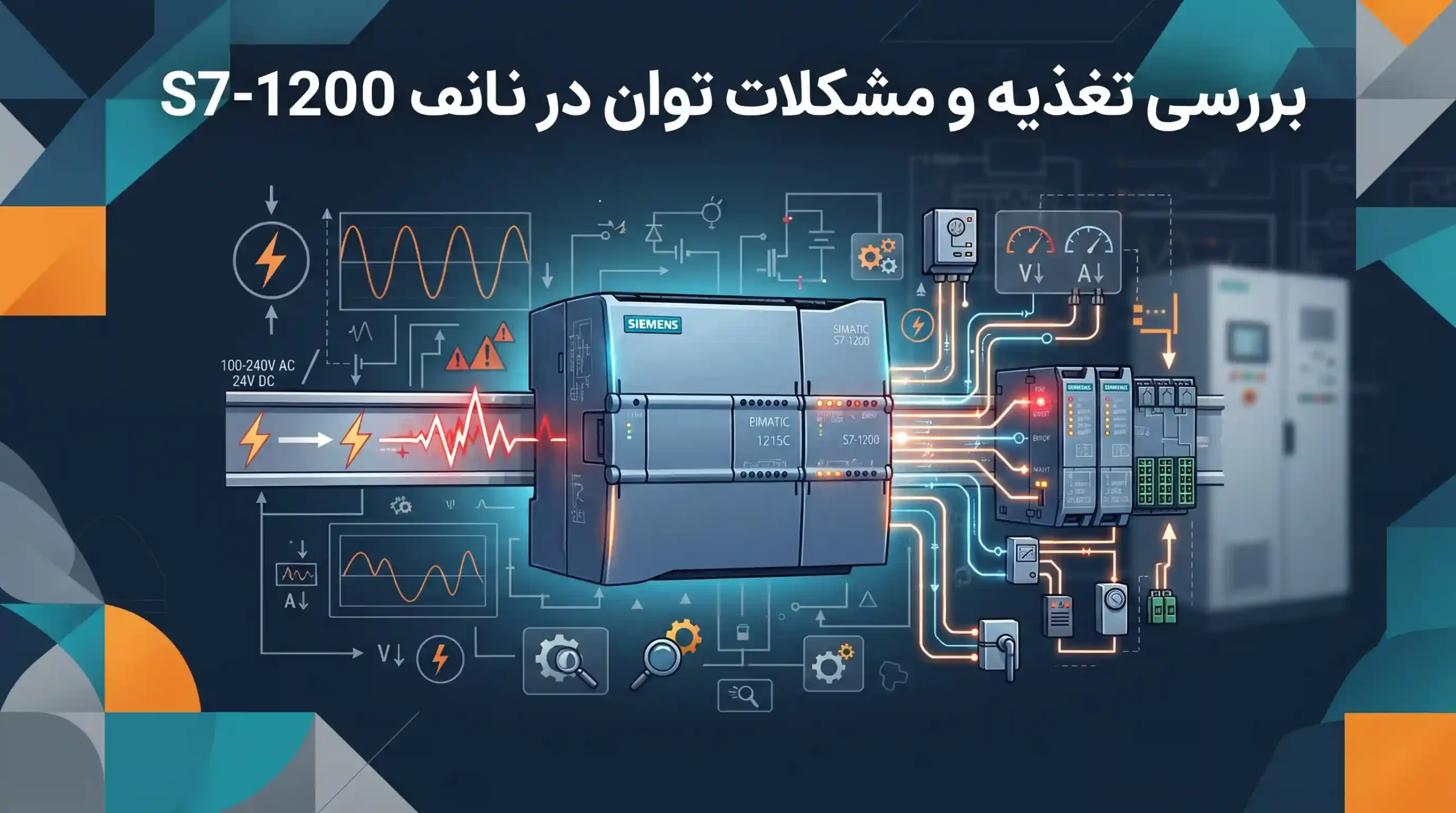 ⚡ بررسی تغذیه و مشکلات توان در S7-1200