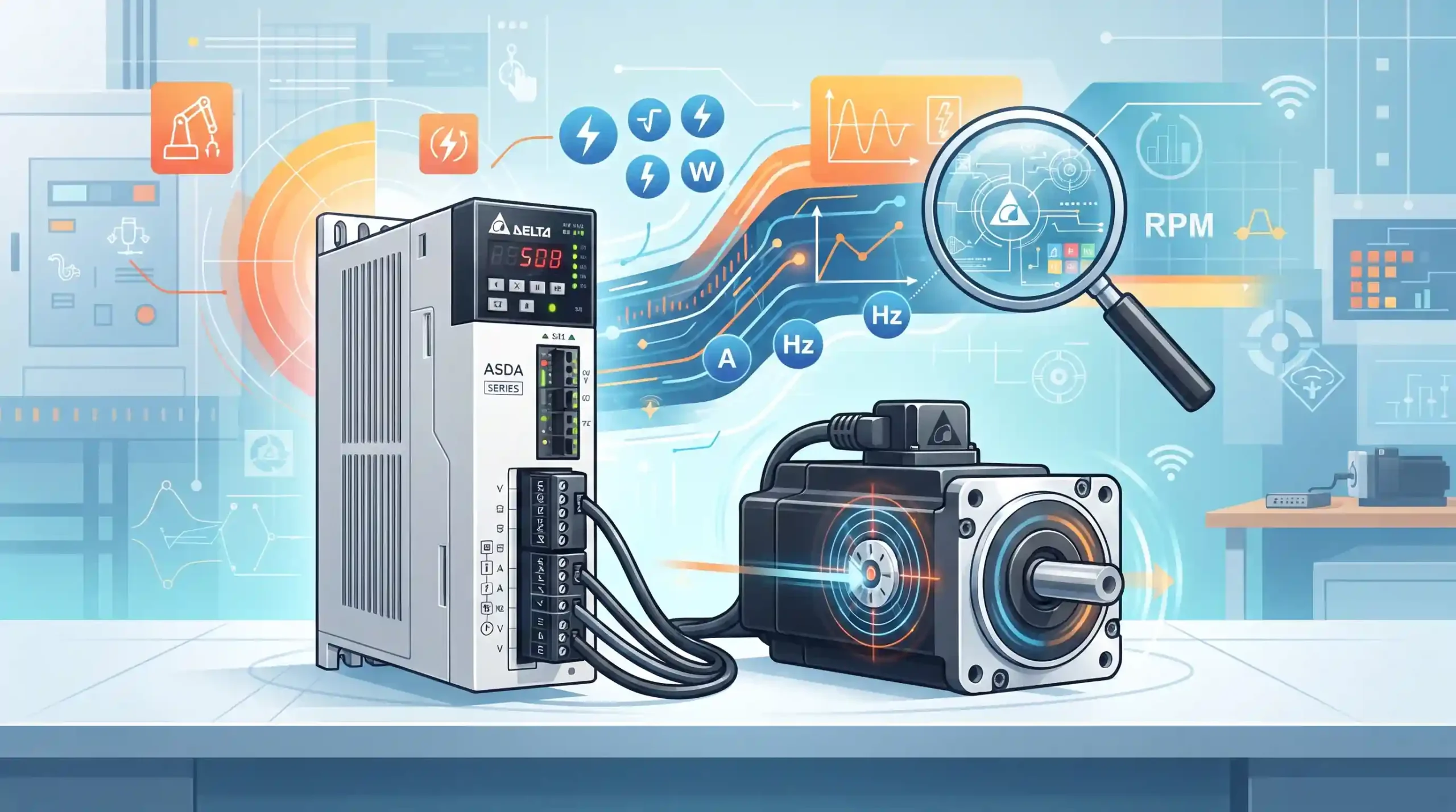 ⚙️ بررسی فنی پارامترهای اصلی پیش از خرید سروو درایو و سروو موتور دلتا