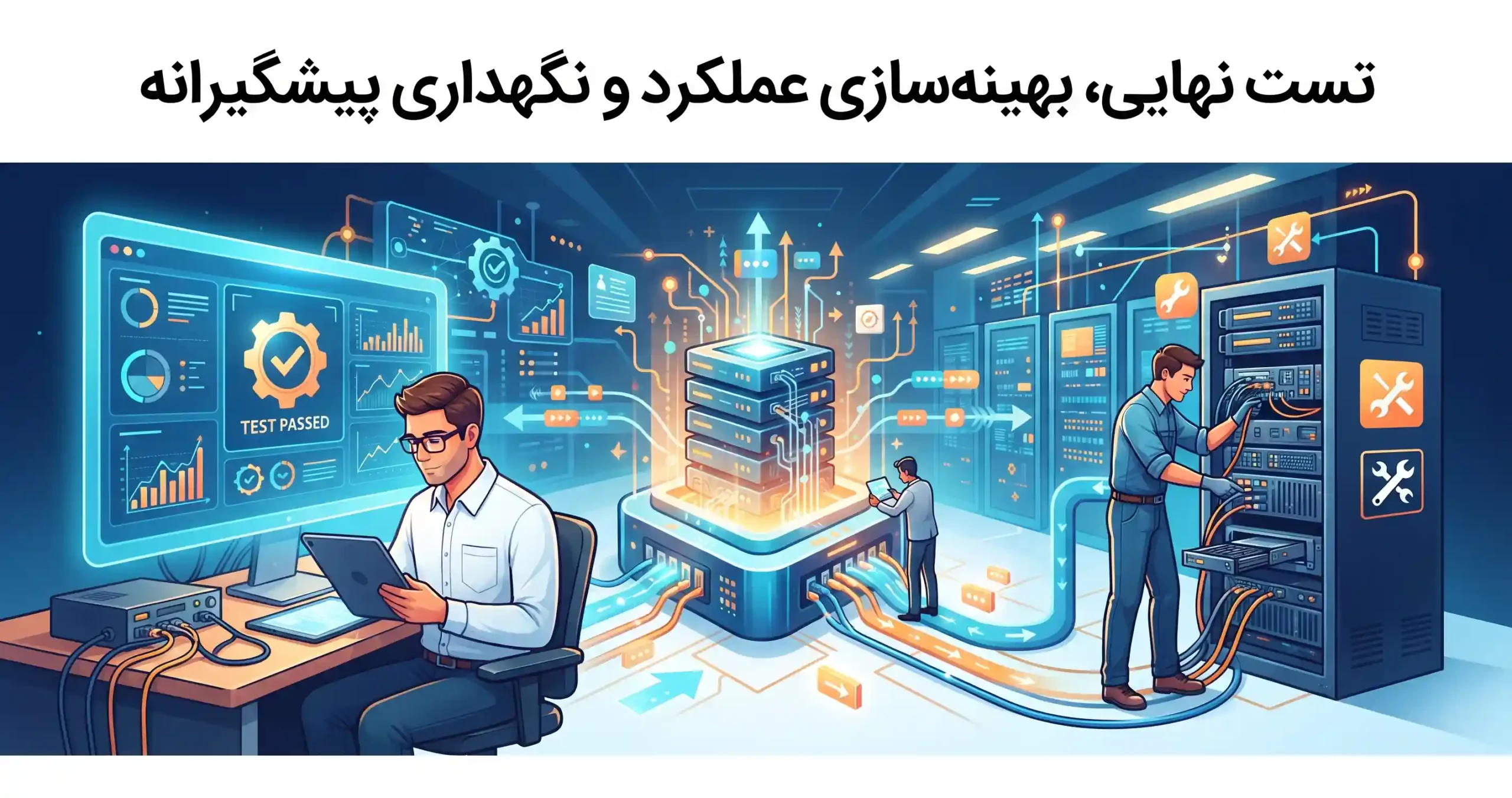 🧪 تست نهایی، بهینه‌سازی عملکرد و نگهداری پیشگیرانه