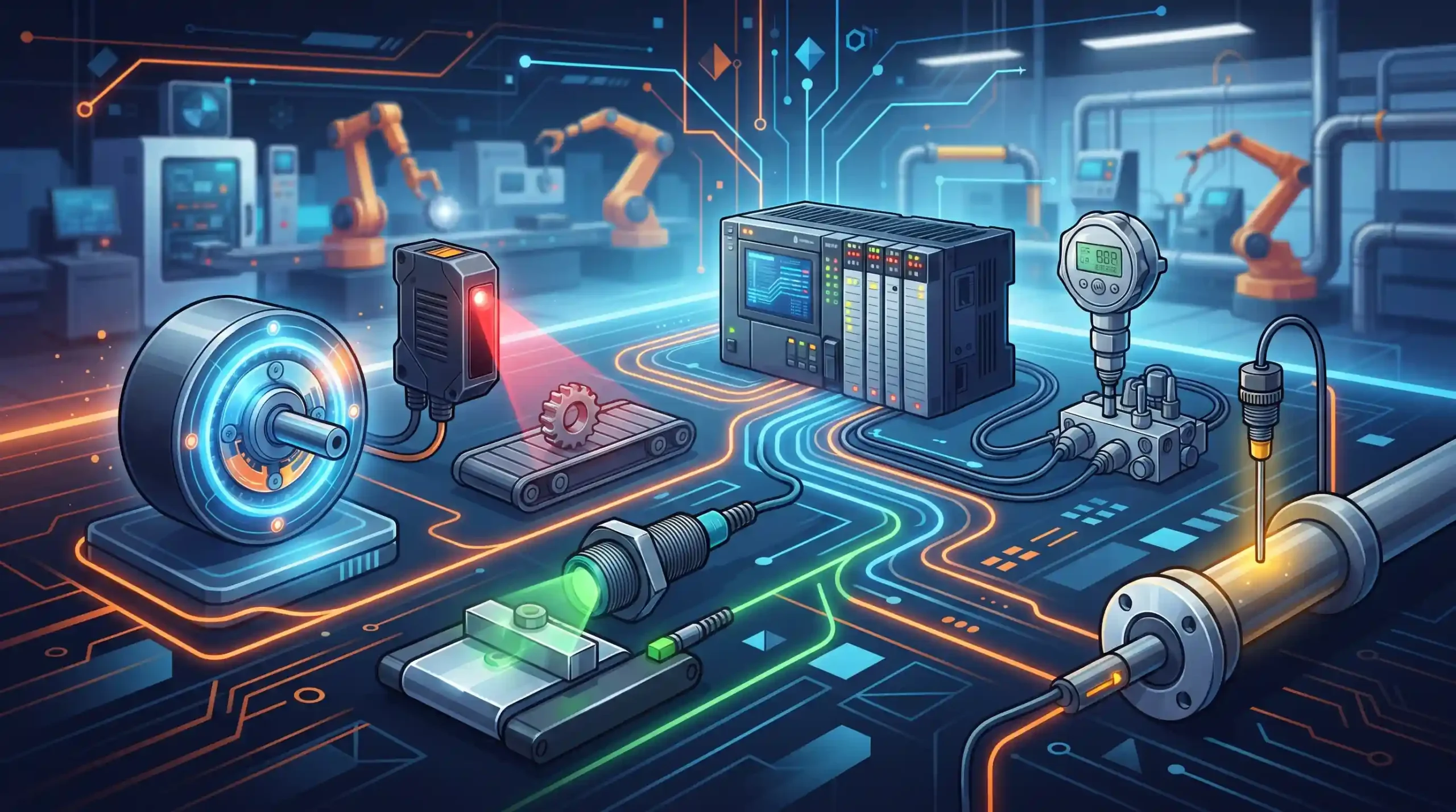 ⚙️ شناخت ساختار و انواع سنسور و انکودر صنعتی