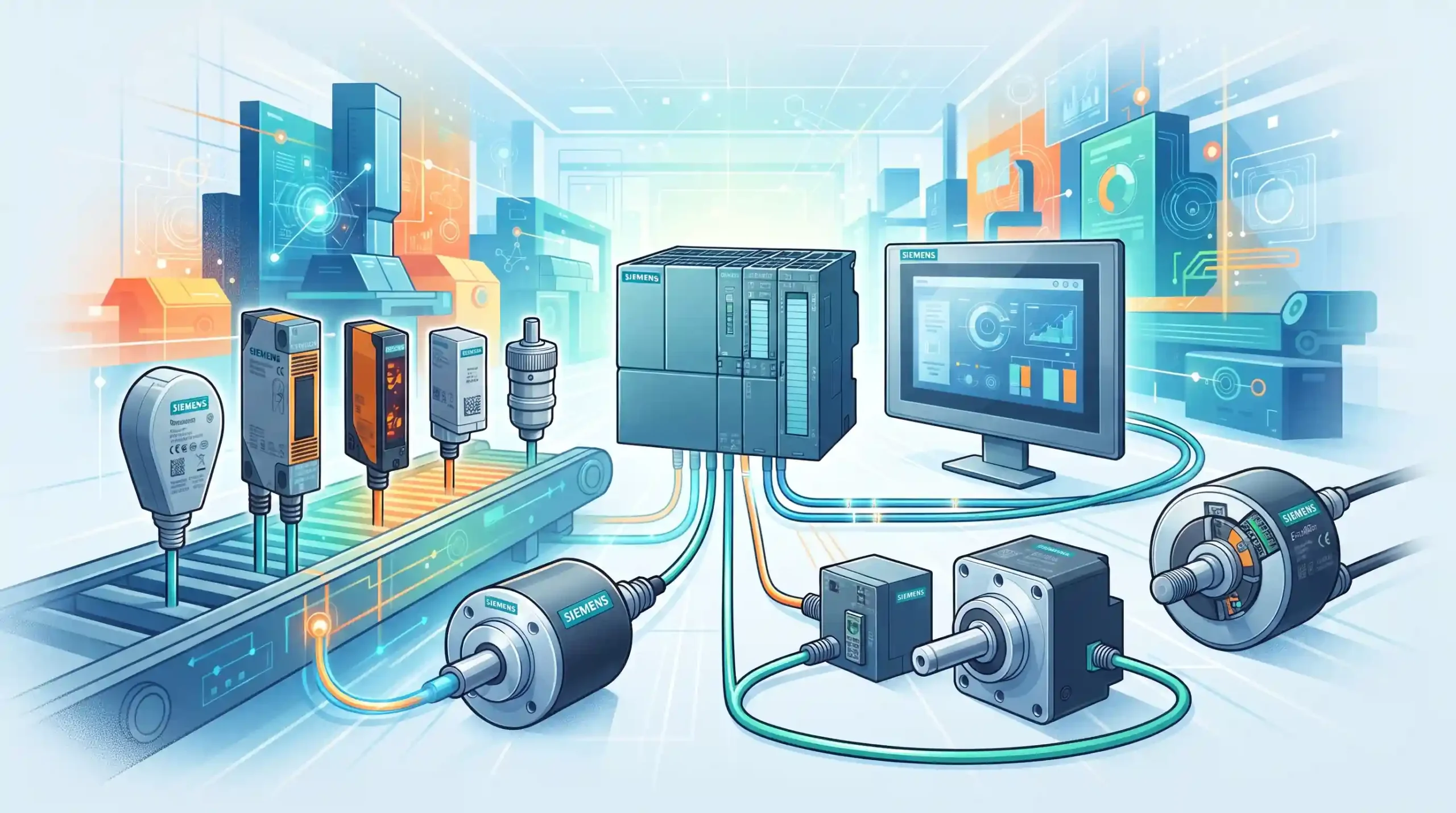 🌟 بررسی مشخصات فنی انواع سنسور و انکودر صنعتی برند زیمنس (Siemens)