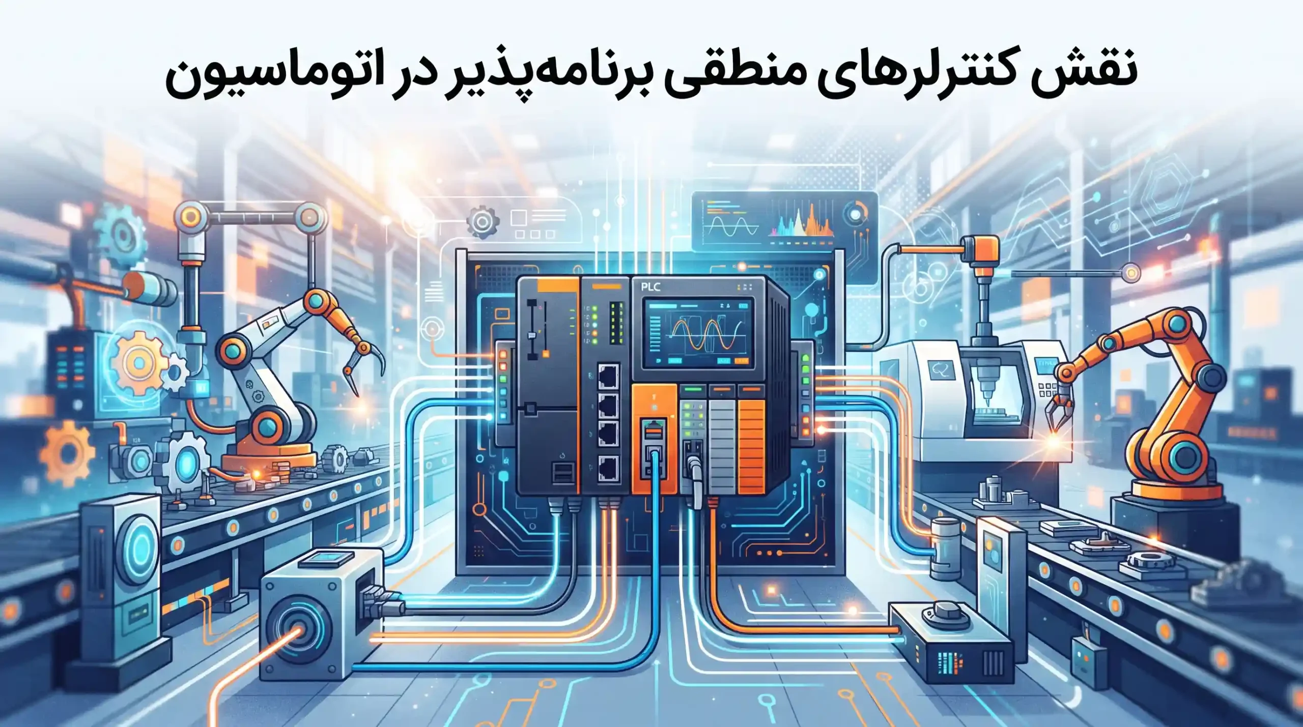 ⚙️ نقش کنترلرهای منطقی برنامه‌پذیر در اتوماسیون