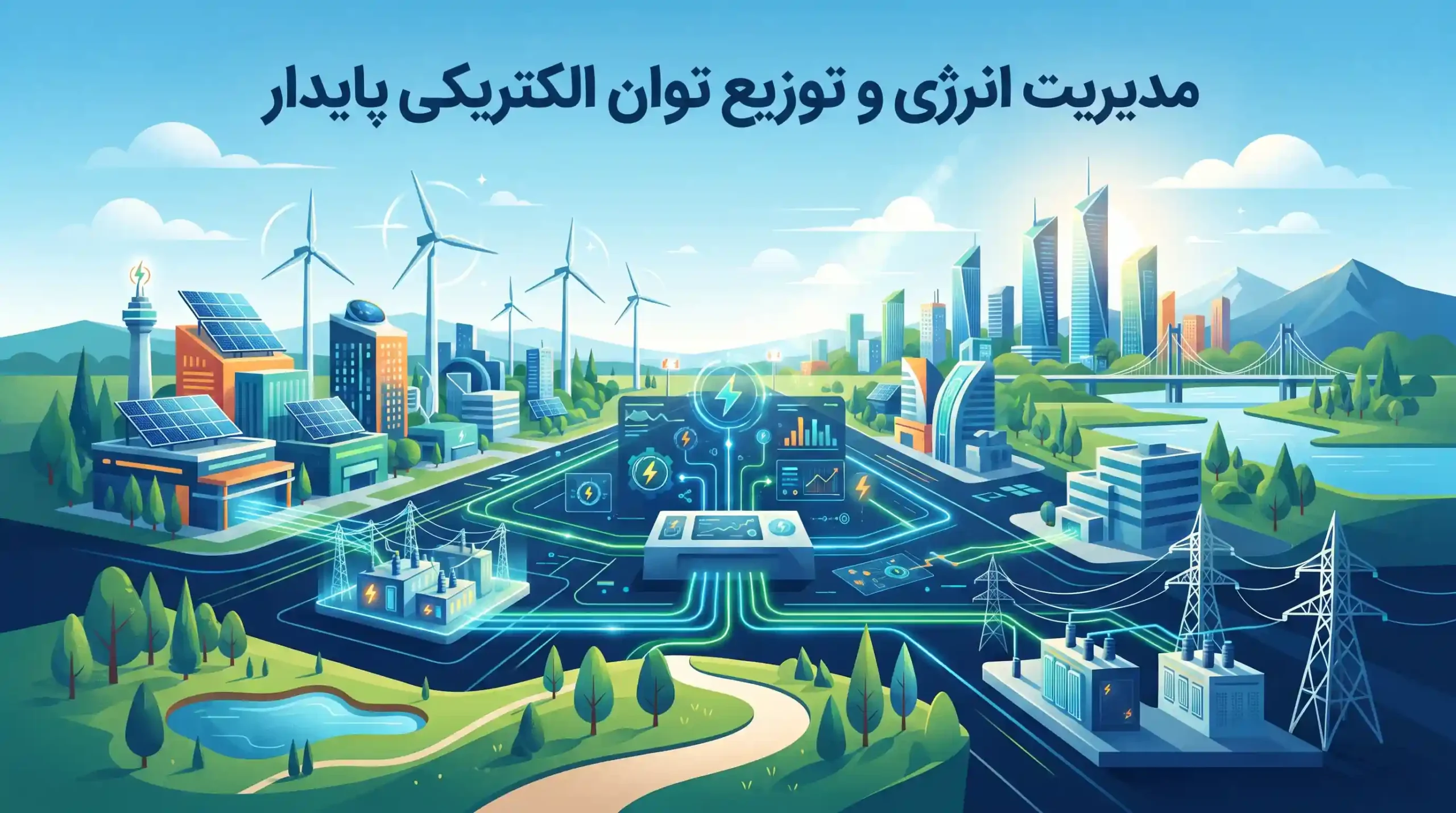 🔋 مدیریت انرژی و توزیع توان الکتریکی پایدار