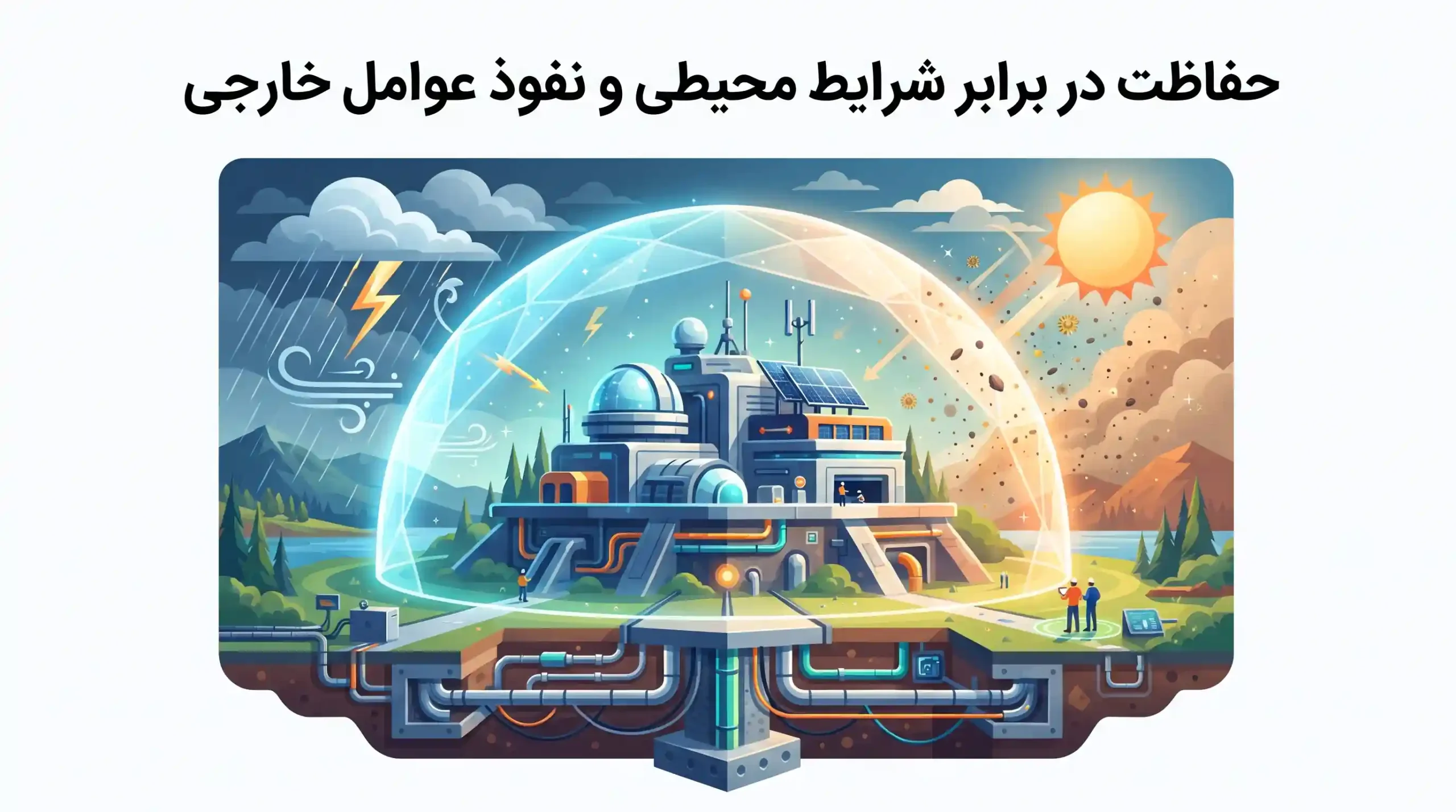 🌊 حفاظت در برابر شرایط محیطی و نفوذ عوامل خارجی